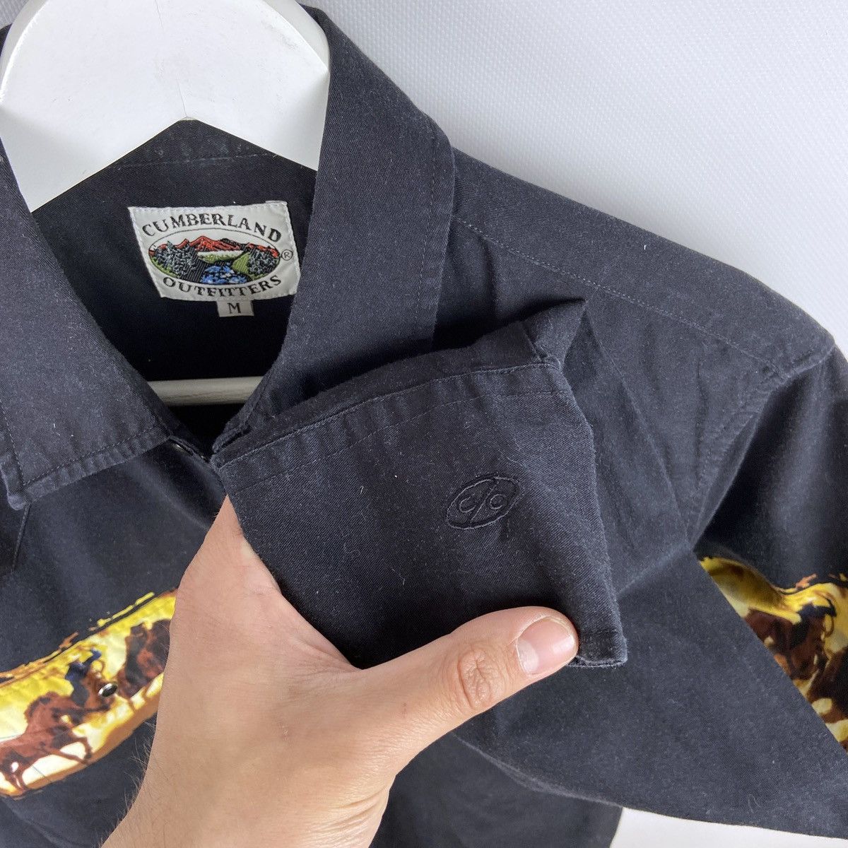 Vintage Vintage 90s Western Horses Cumberland Outfitters Shirt Size US M / EU 48-50 / 2 - 4 Thumbnail