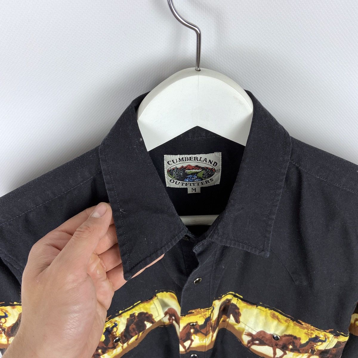 Vintage Vintage 90s Western Horses Cumberland Outfitters Shirt Size US M / EU 48-50 / 2 - 5 Thumbnail