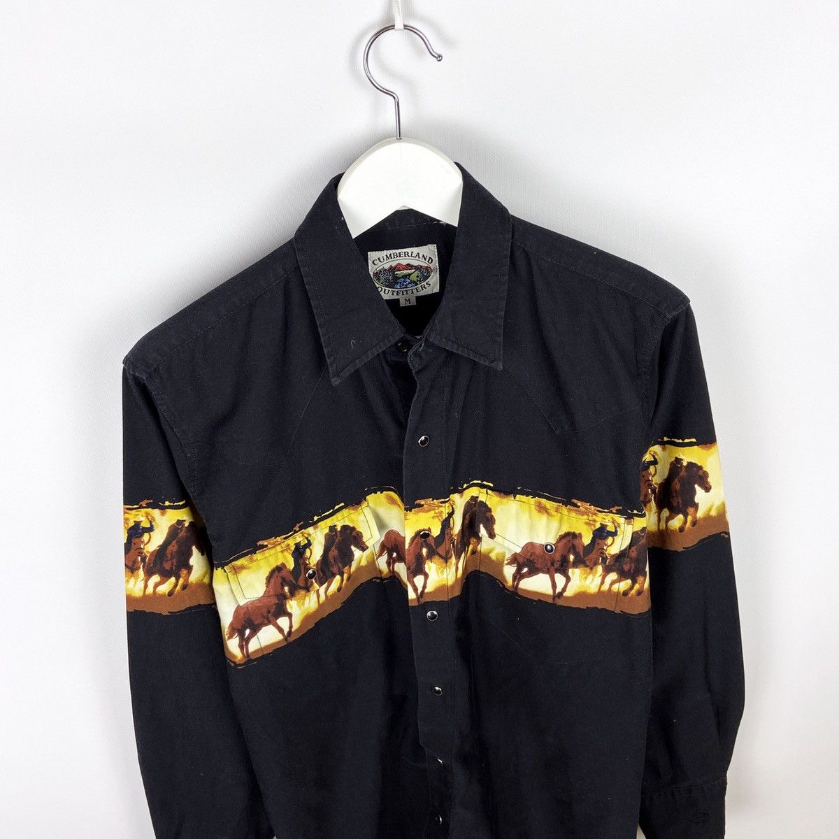 Vintage Vintage 90s Western Horses Cumberland Outfitters Shirt Size US M / EU 48-50 / 2 - 2 Thumbnail