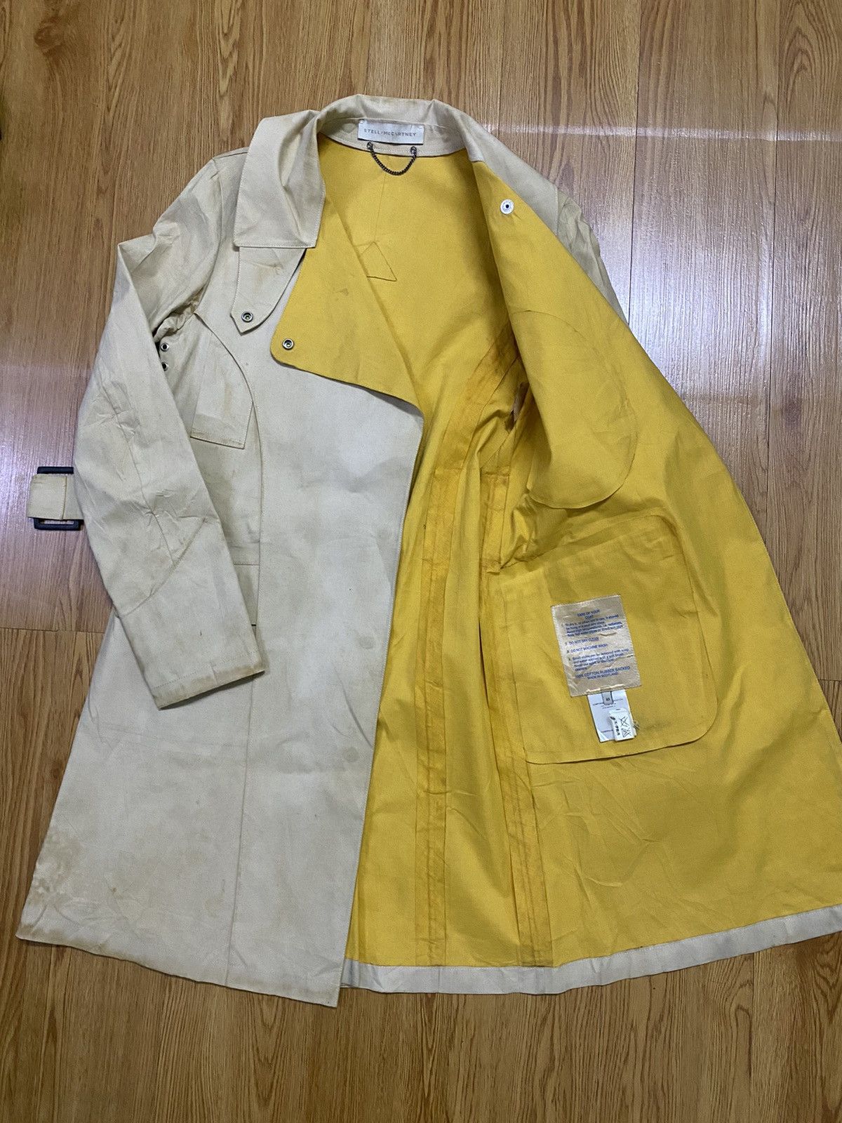 Stella McCartney Stella Mccartney Cotton Rubber WATERPROOF RainCoat Size S / US 4 / IT 40 - 3 Thumbnail
