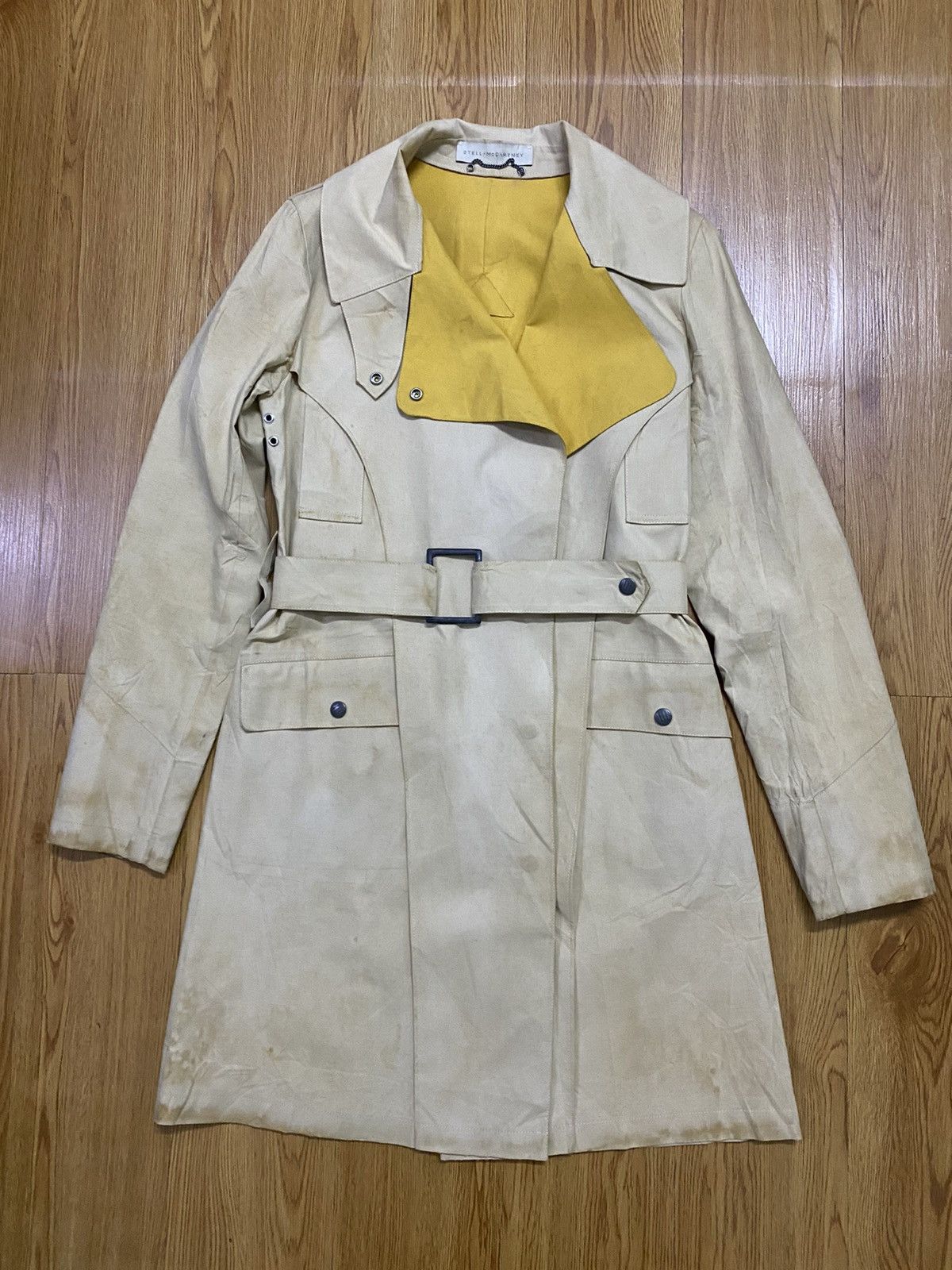 Stella McCartney Stella Mccartney Cotton Rubber WATERPROOF RainCoat Size S / US 4 / IT 40 - 1 Thumbnail