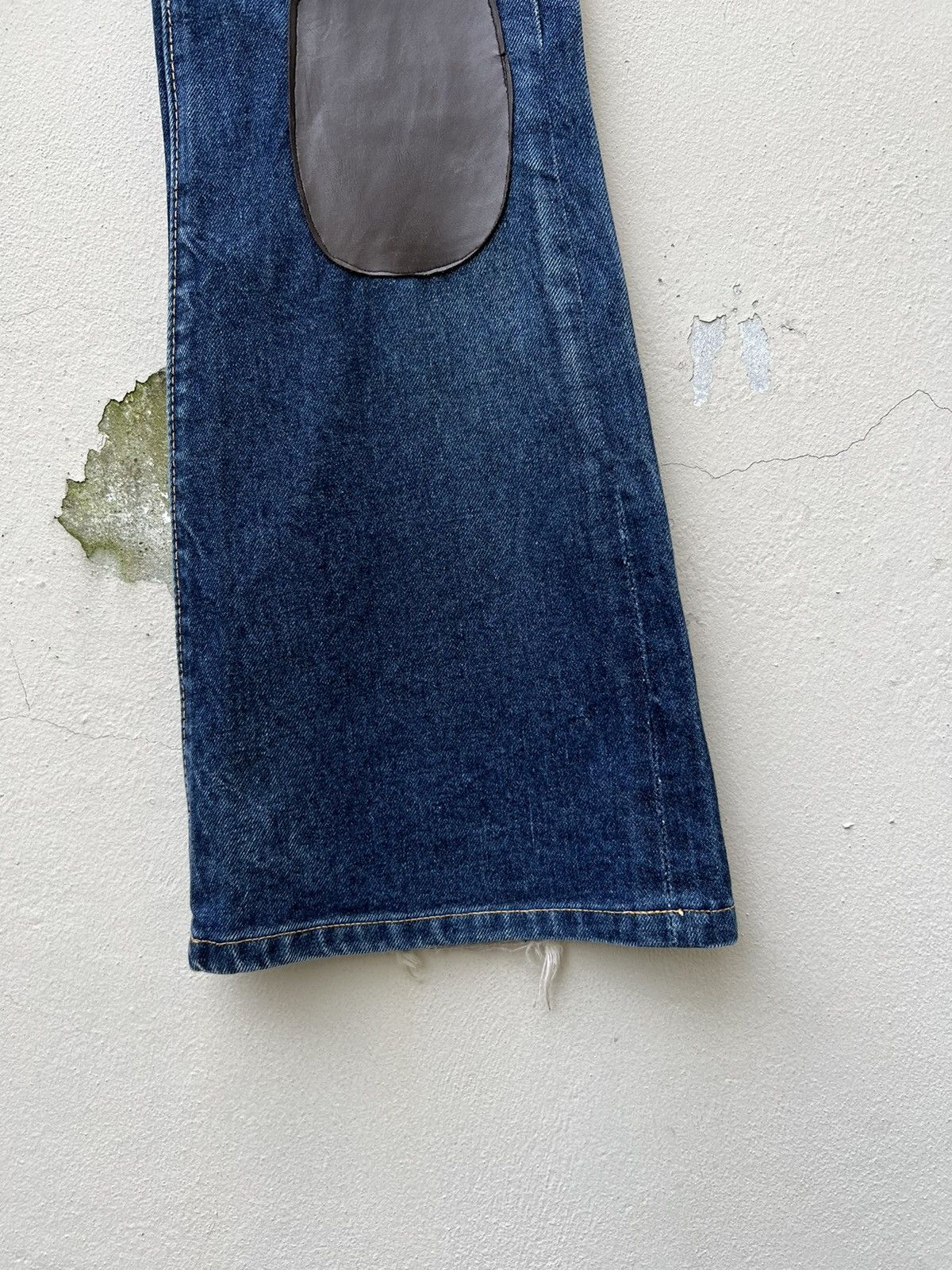 Vintage Super Flare Vintage 80s Edwin Japan Knee Patch Denim Jeans Size US 28 / EU 44 - 15 Thumbnail