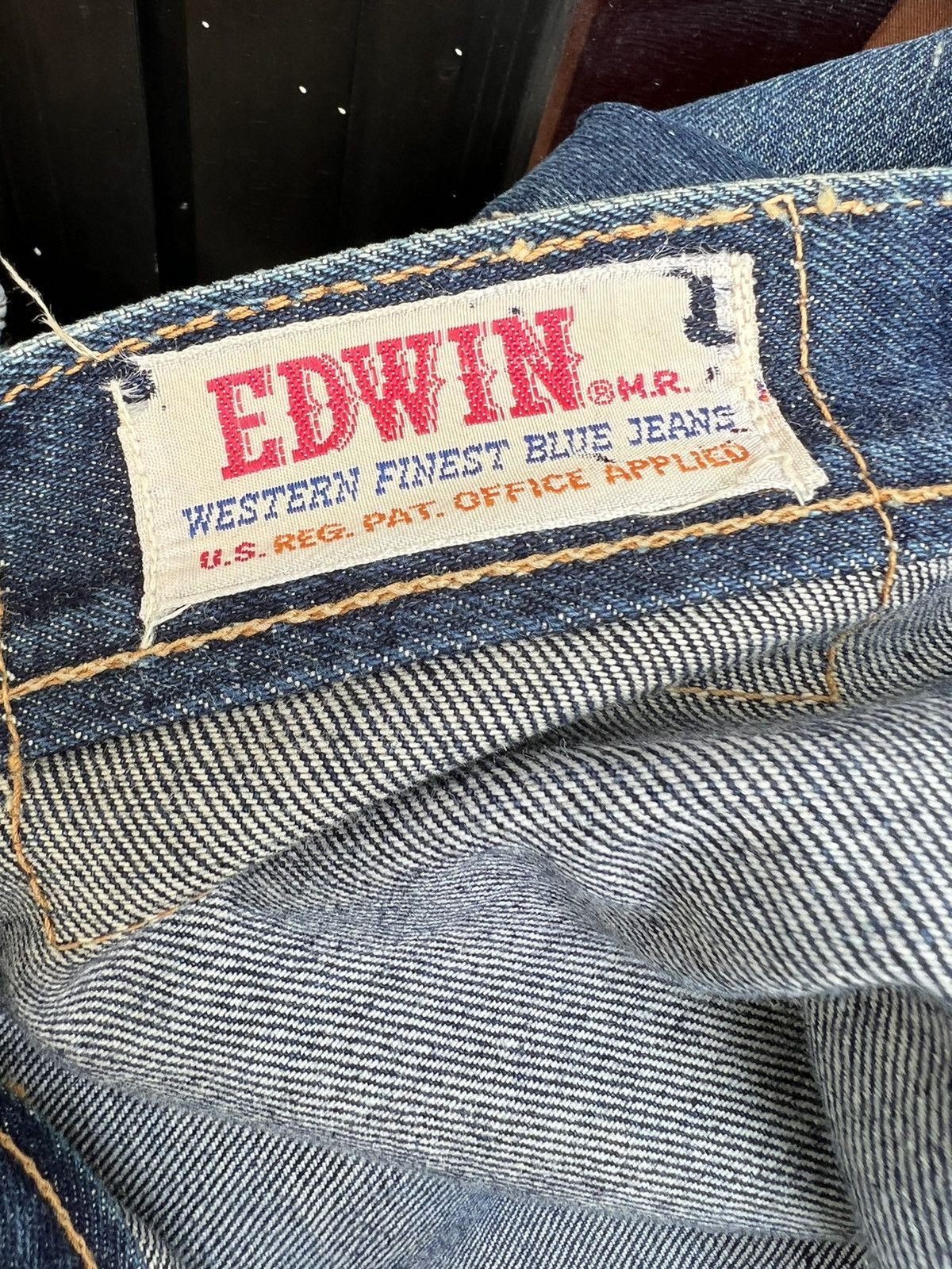 Vintage Super Flare Vintage 80s Edwin Japan Knee Patch Denim Jeans Size US 28 / EU 44 - 24 Thumbnail