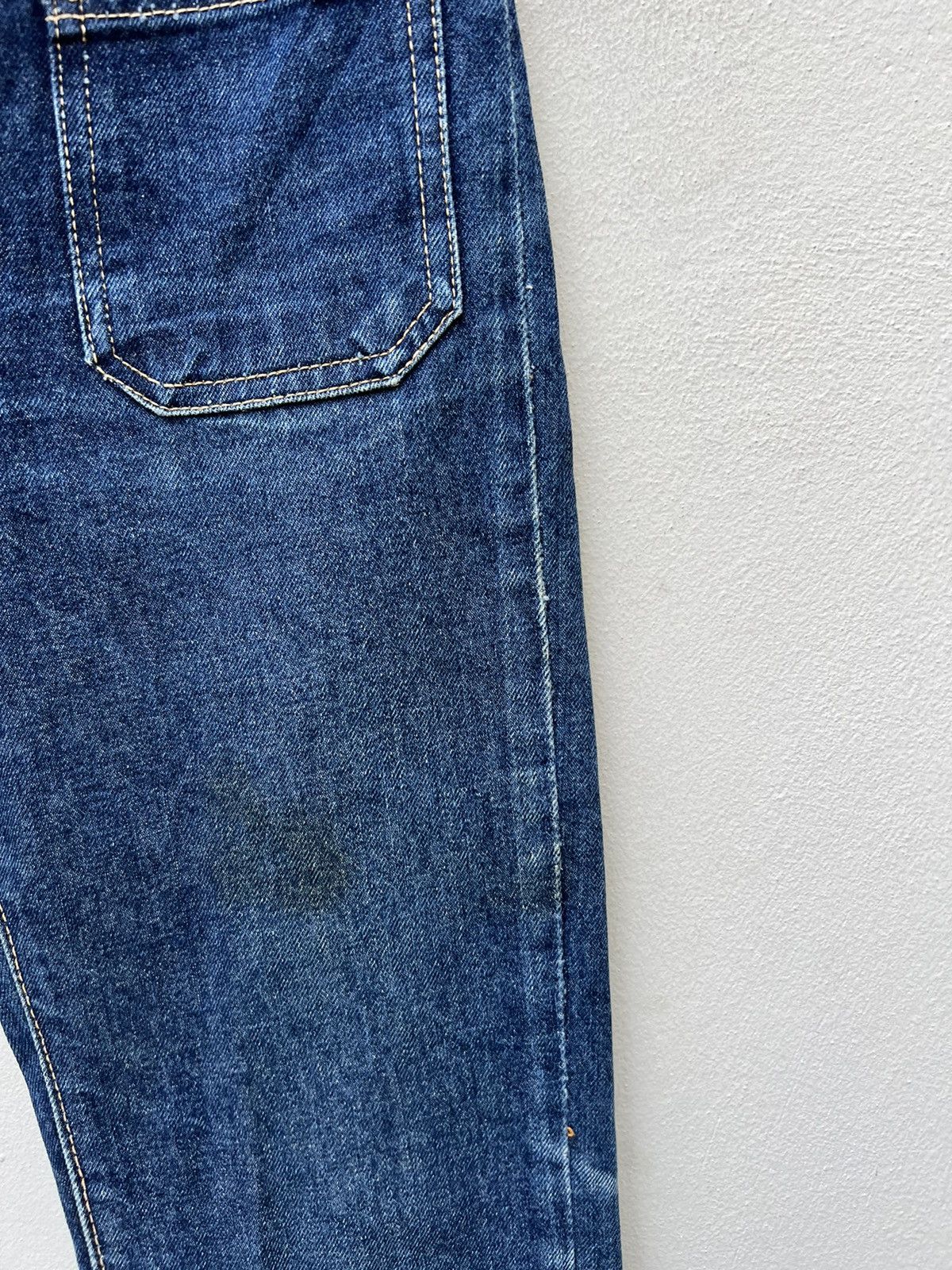 Vintage Super Flare Vintage 80s Edwin Japan Knee Patch Denim Jeans Size US 28 / EU 44 - 13 Thumbnail