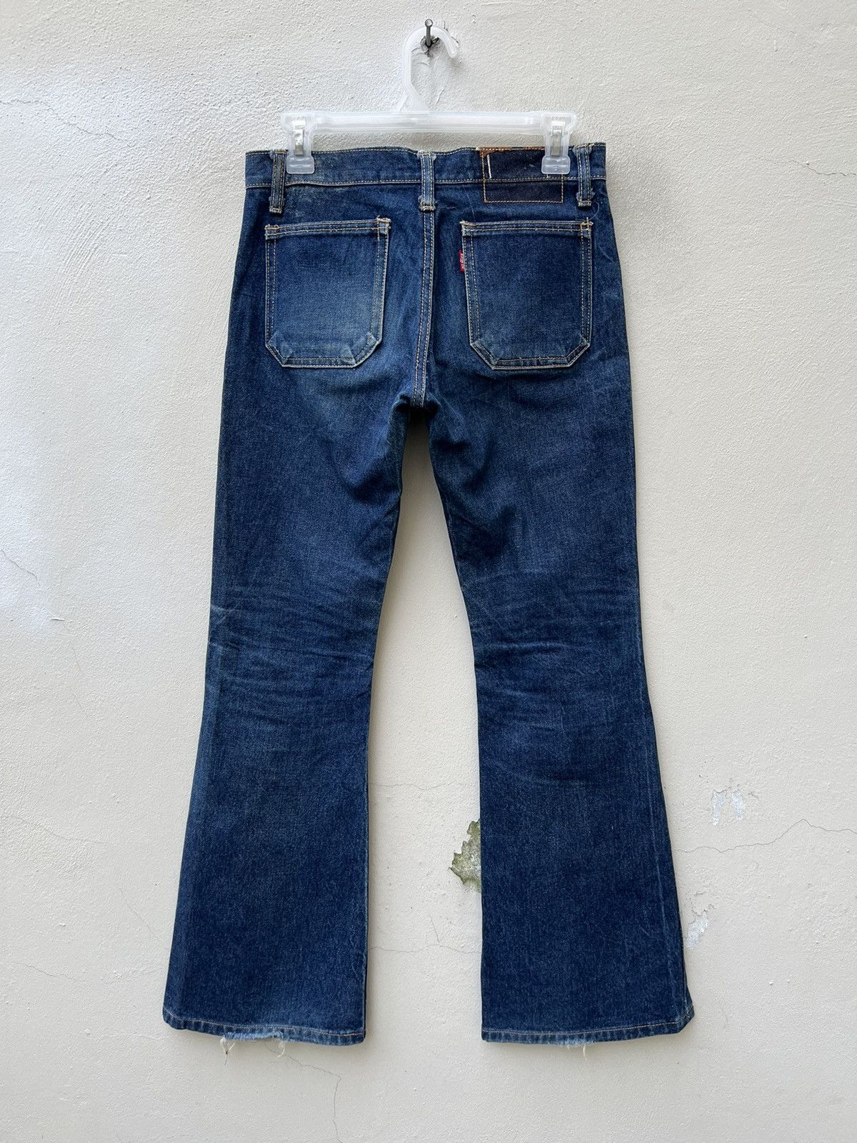 Vintage Super Flare Vintage 80s Edwin Japan Knee Patch Denim Jeans Size US 28 / EU 44 - 17 Thumbnail