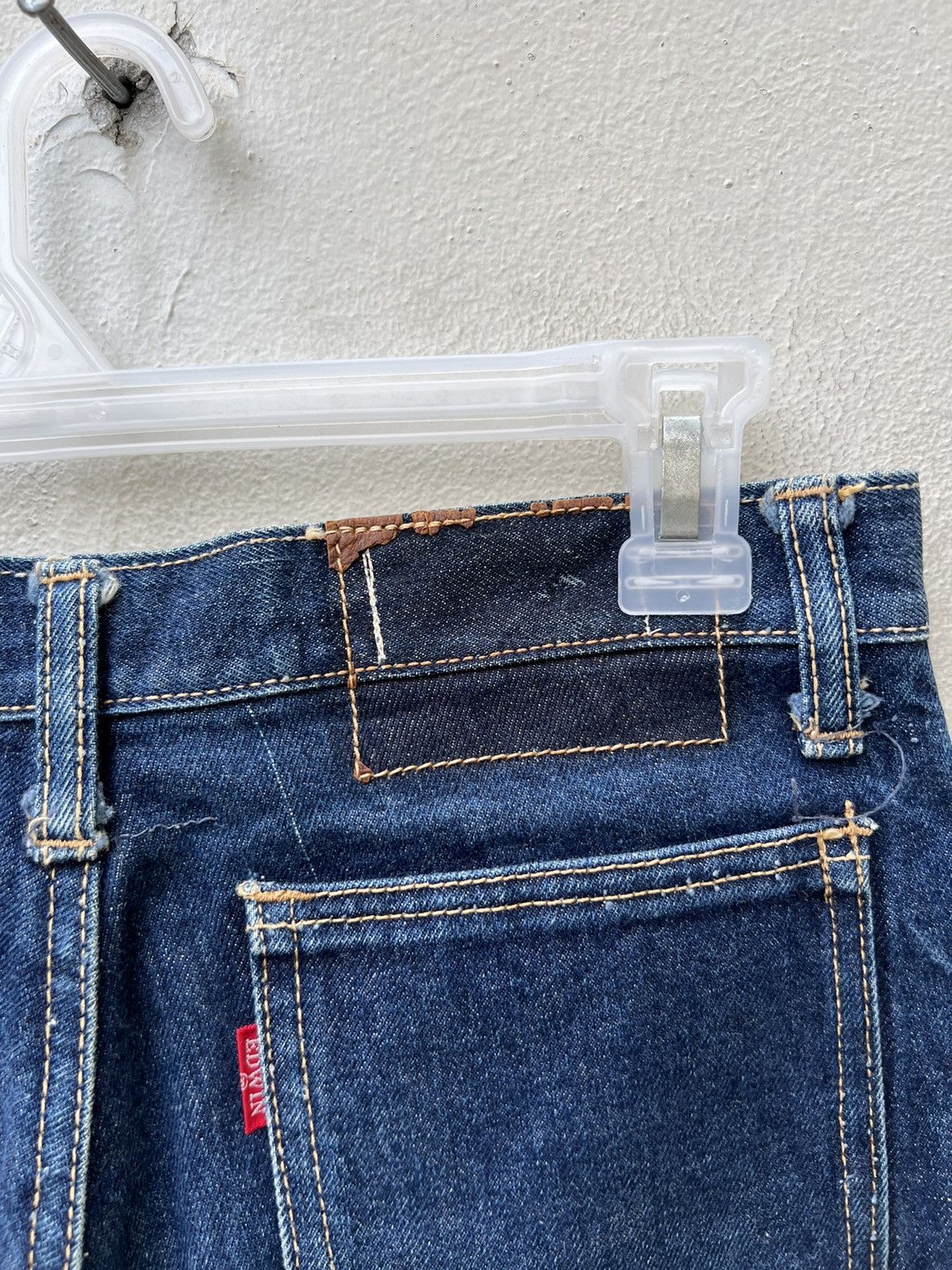 Vintage Super Flare Vintage 80s Edwin Japan Knee Patch Denim Jeans Size US 28 / EU 44 - 22 Thumbnail