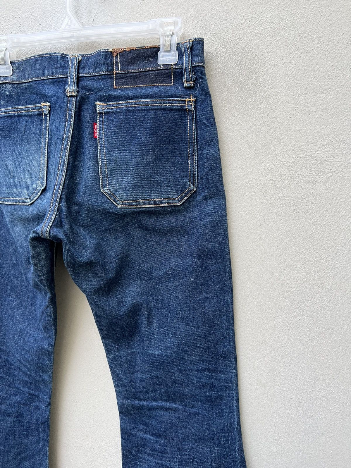 Vintage Super Flare Vintage 80s Edwin Japan Knee Patch Denim Jeans Size US 28 / EU 44 - 21 Thumbnail