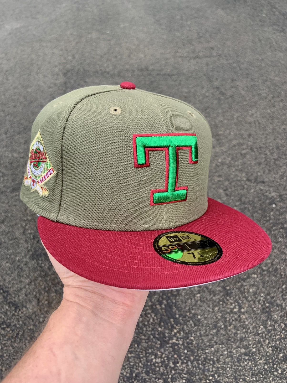 MLB × New Era × Topperz Topperz Exclusive Texas Rangers Fitted 7 1/4 Two Tone Size ONE SIZE - 1 Thumbnail