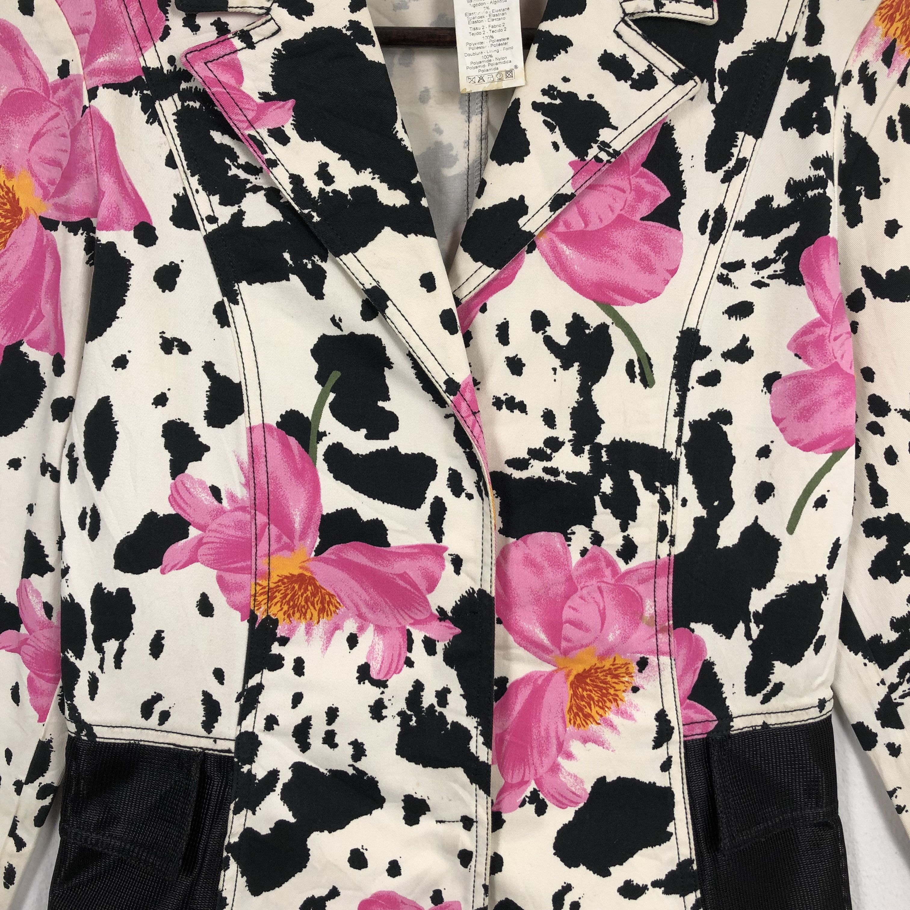 Vintage Kenzo Jeans Flower Japanese Design Blazer Coat