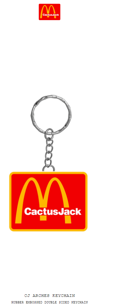 Travis Scott Travis Scott McDonalds Red CJ Arches Key Chain Hat Tee Tour Size ONE SIZE - 3 Thumbnail