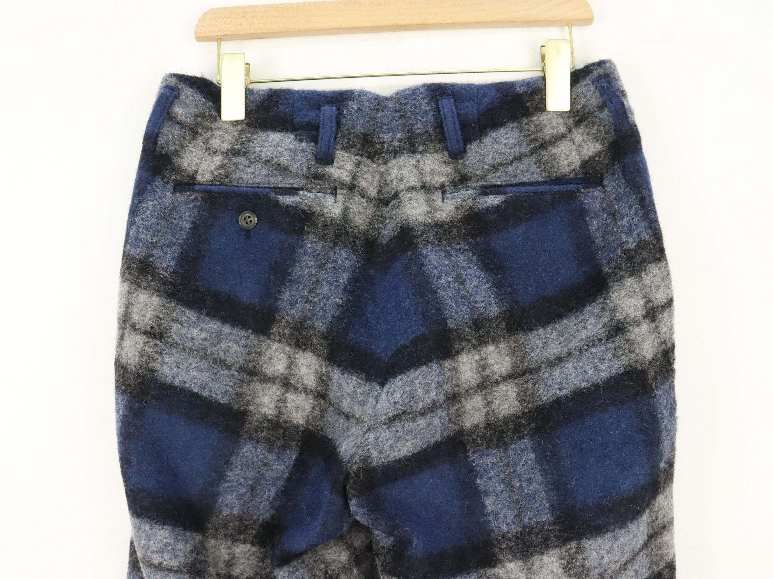 Japanese Brand Freak's Store Wool Blend Plaid Classic Relaxed Pant Size US 30 / EU 46 - 6 Thumbnail