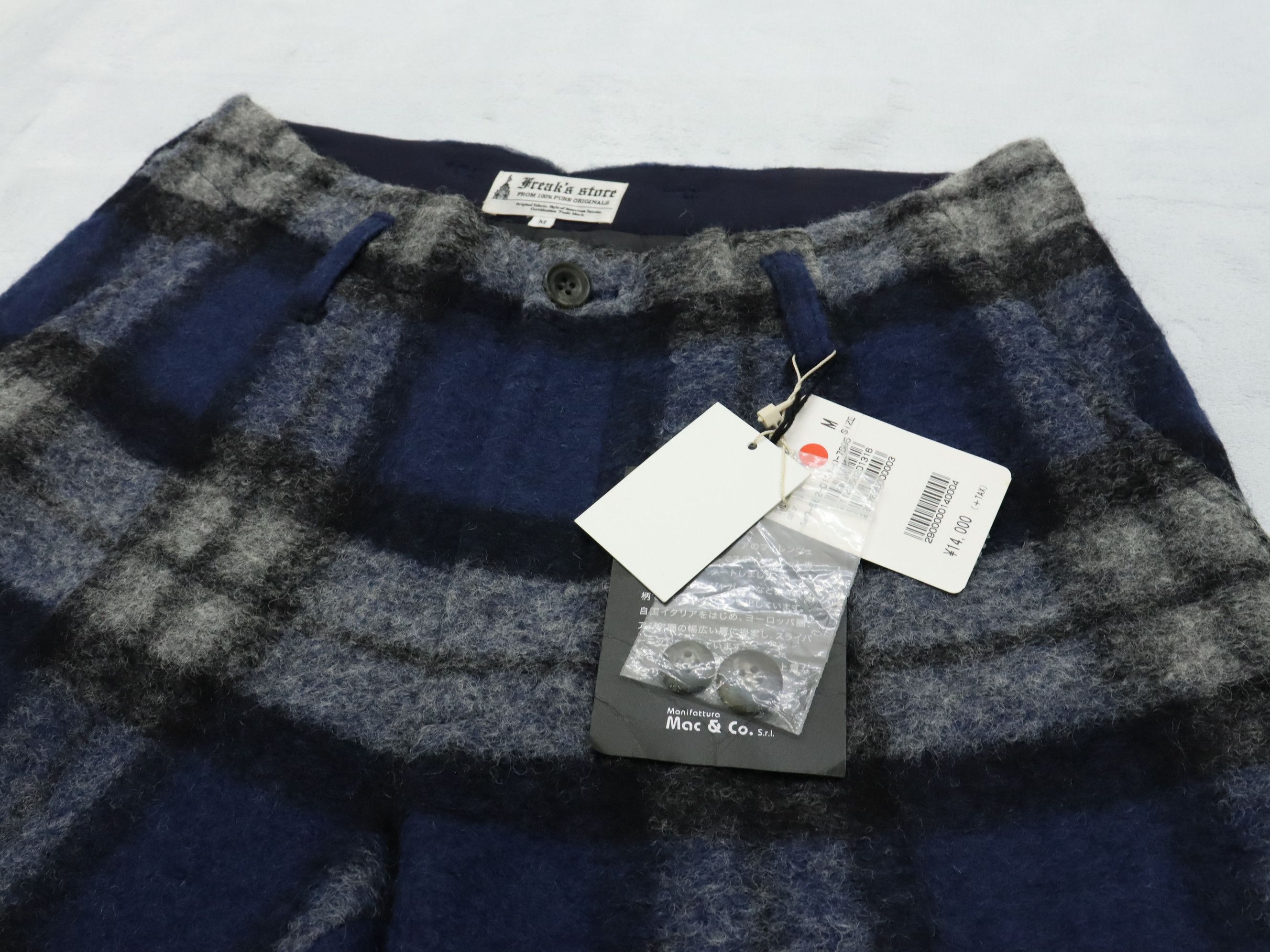 Japanese Brand Freak's Store Wool Blend Plaid Classic Relaxed Pant Size US 30 / EU 46 - 13 Thumbnail