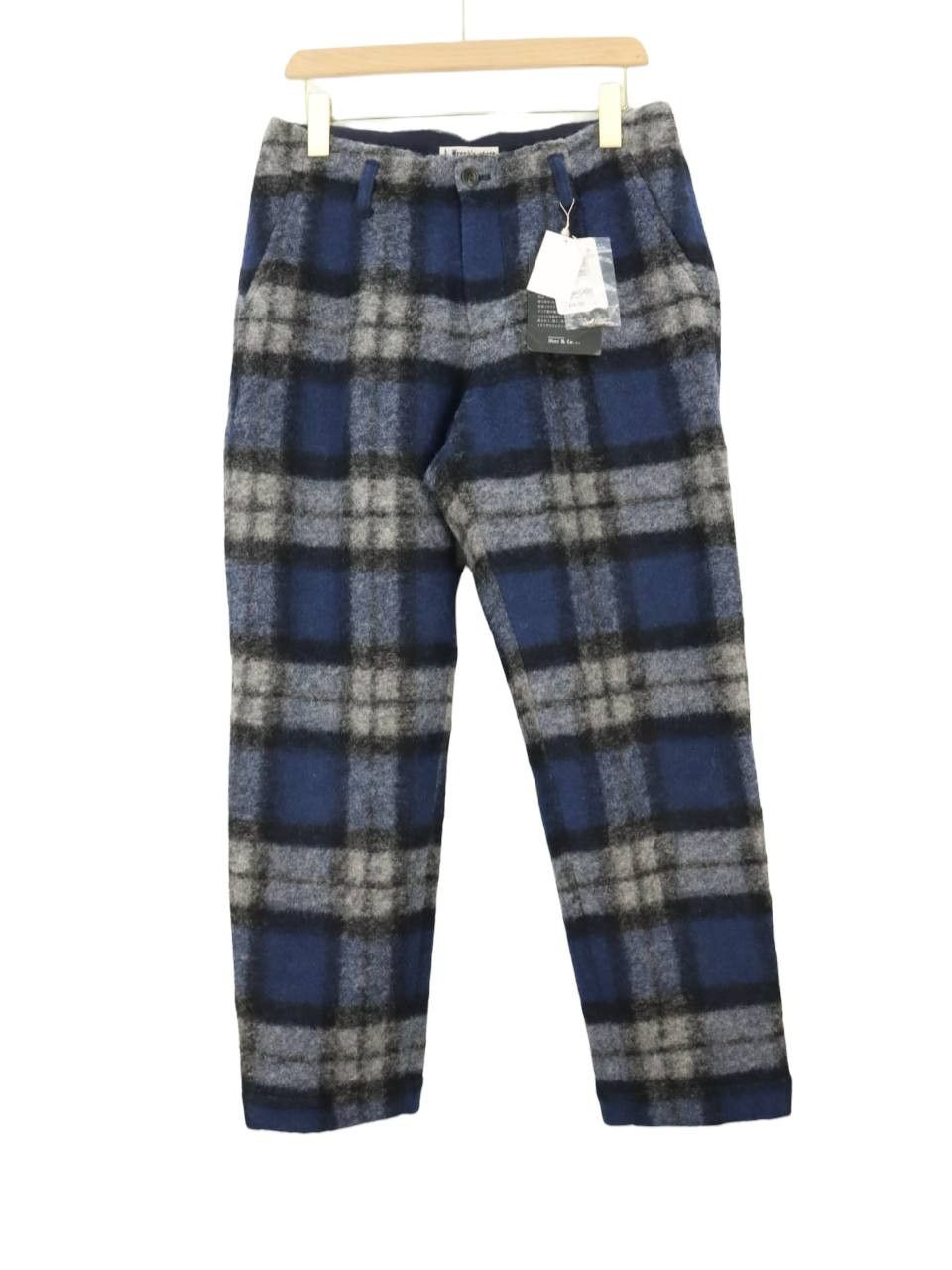 Japanese Brand Freak's Store Wool Blend Plaid Classic Relaxed Pant Size US 30 / EU 46 - 1 Thumbnail