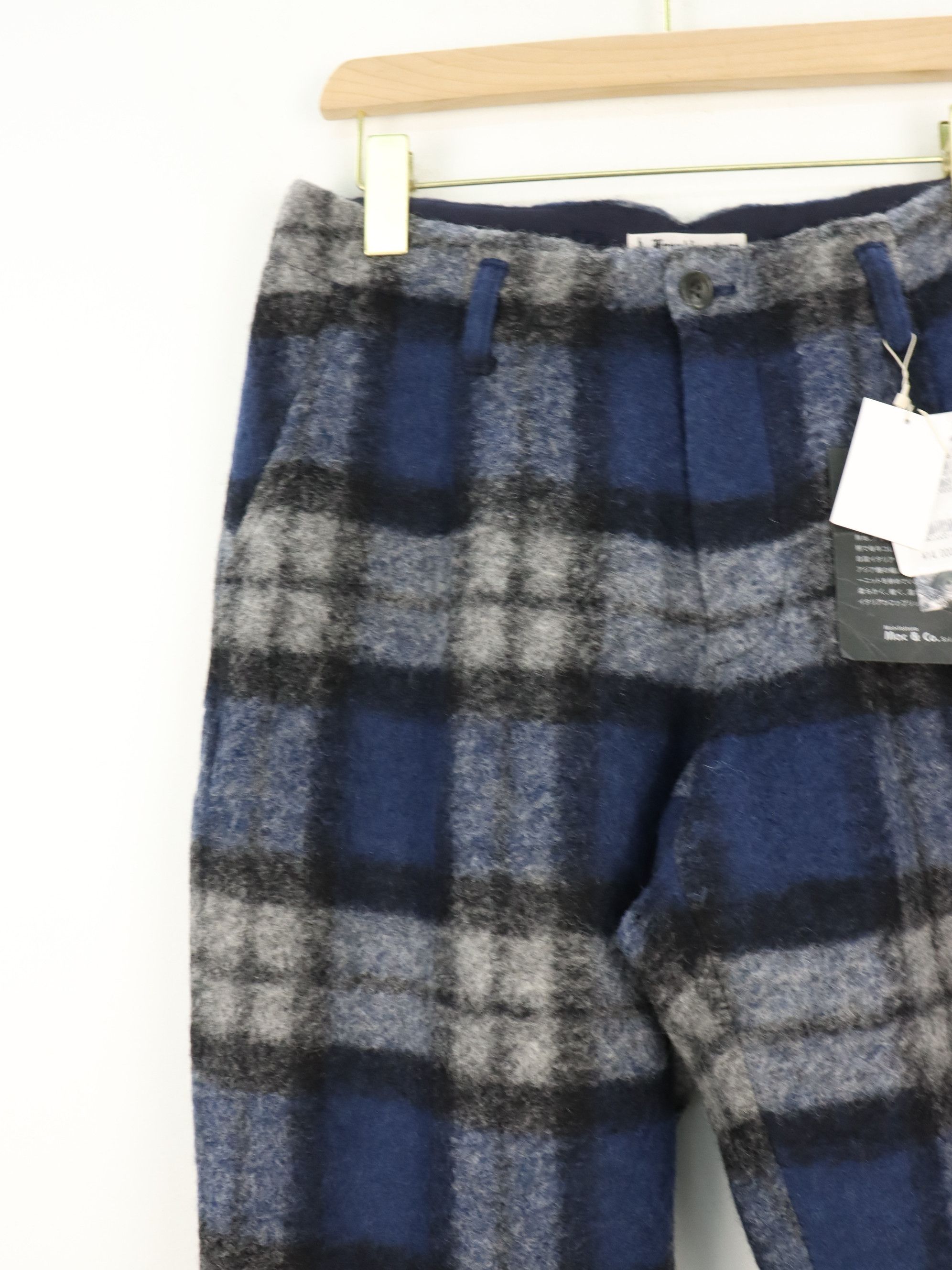 Japanese Brand Freak's Store Wool Blend Plaid Classic Relaxed Pant Size US 30 / EU 46 - 5 Thumbnail