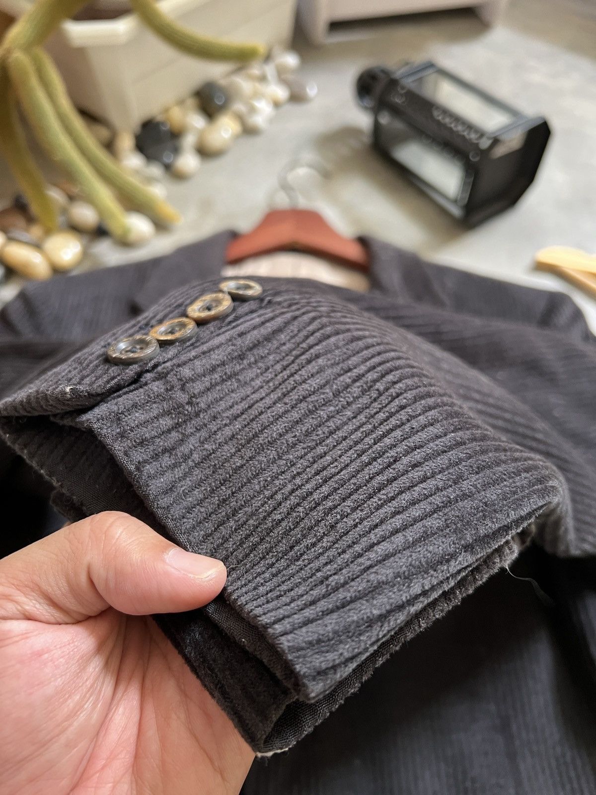 Burberry × Vintage Vintage 🏴‍☠️ Burberry Corduroy Blazer Coat Size 54R - 11 Thumbnail
