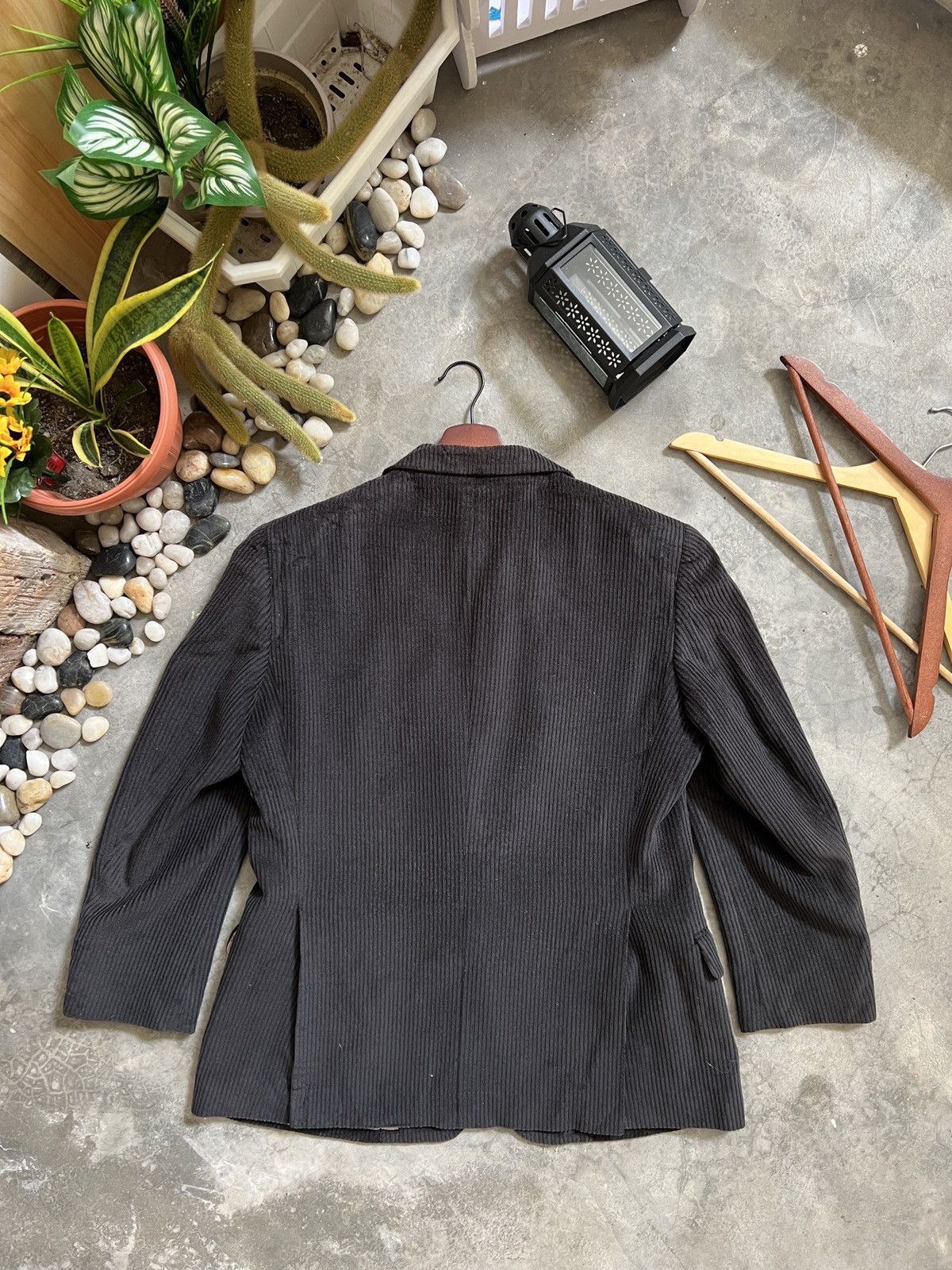 Burberry × Vintage Vintage 🏴‍☠️ Burberry Corduroy Blazer Coat Size 54R - 4 Thumbnail