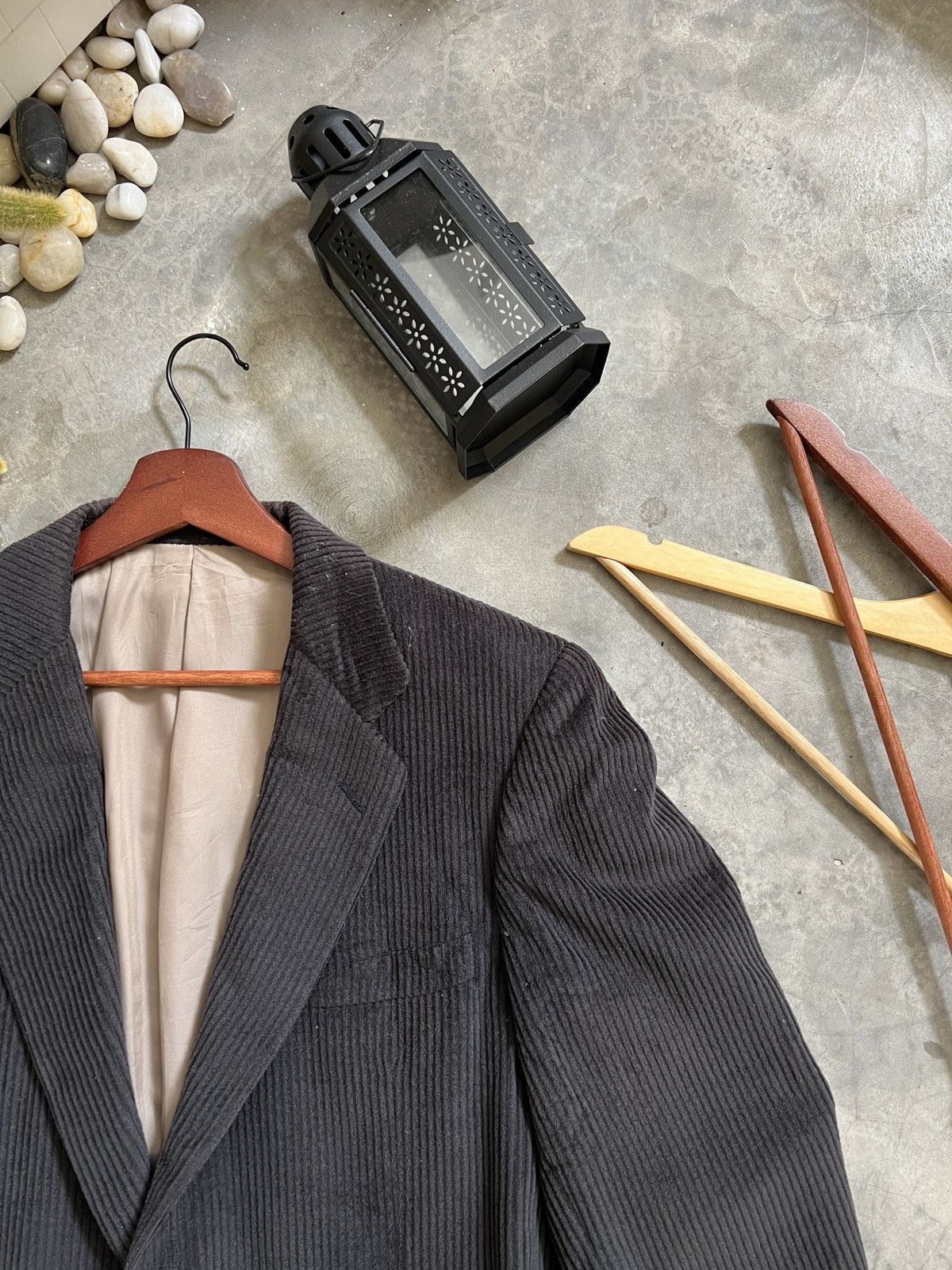 Burberry × Vintage Vintage 🏴‍☠️ Burberry Corduroy Blazer Coat Size 54R - 8 Thumbnail