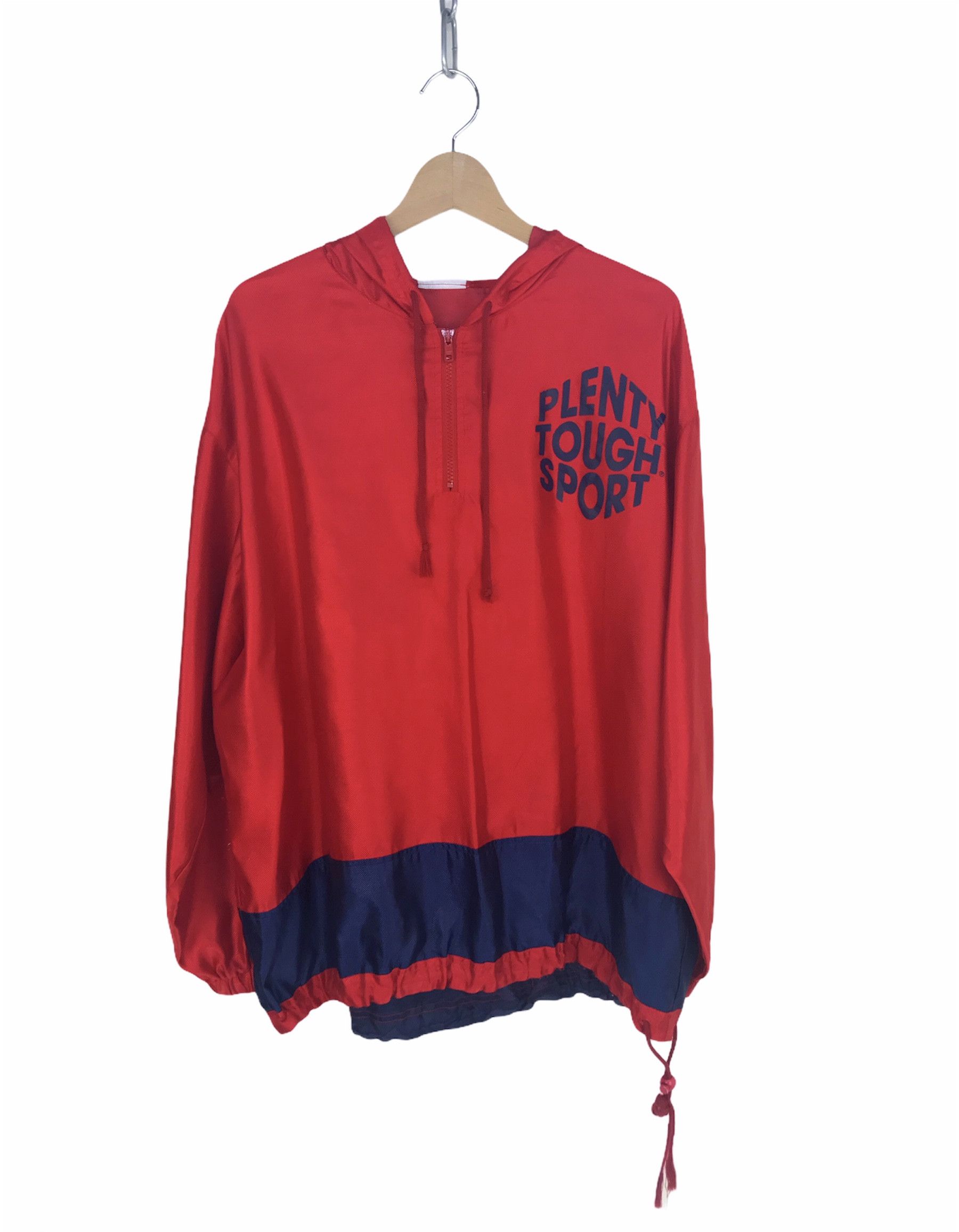 Japanese Brand × Vintage Vintage 90s PLENTY TOUGH SPORT Big Logo Windbreaker Size US L / EU 52-54 / 3 - 2 Thumbnail