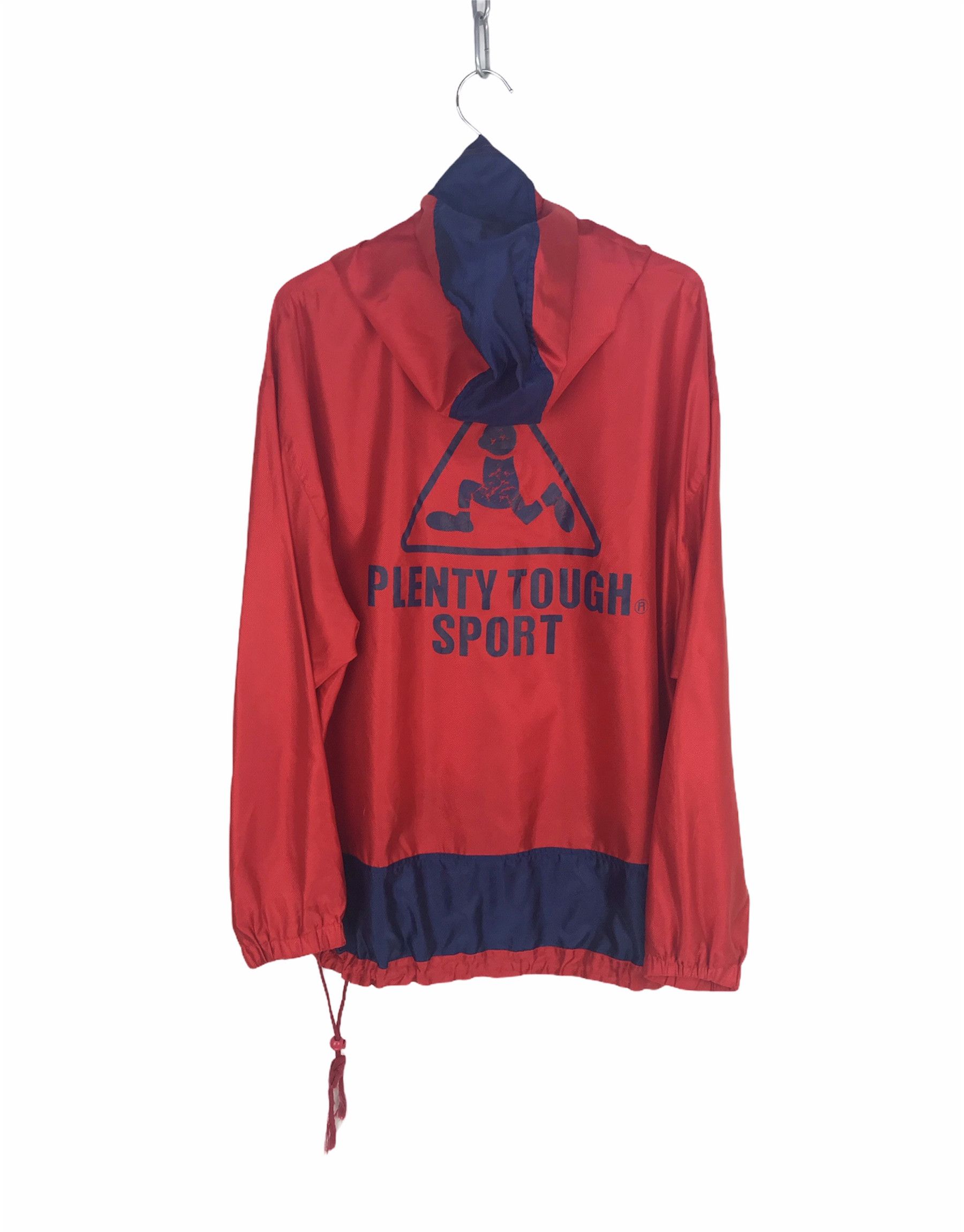 Japanese Brand × Vintage Vintage 90s PLENTY TOUGH SPORT Big Logo Windbreaker Size US L / EU 52-54 / 3 - 1 Thumbnail