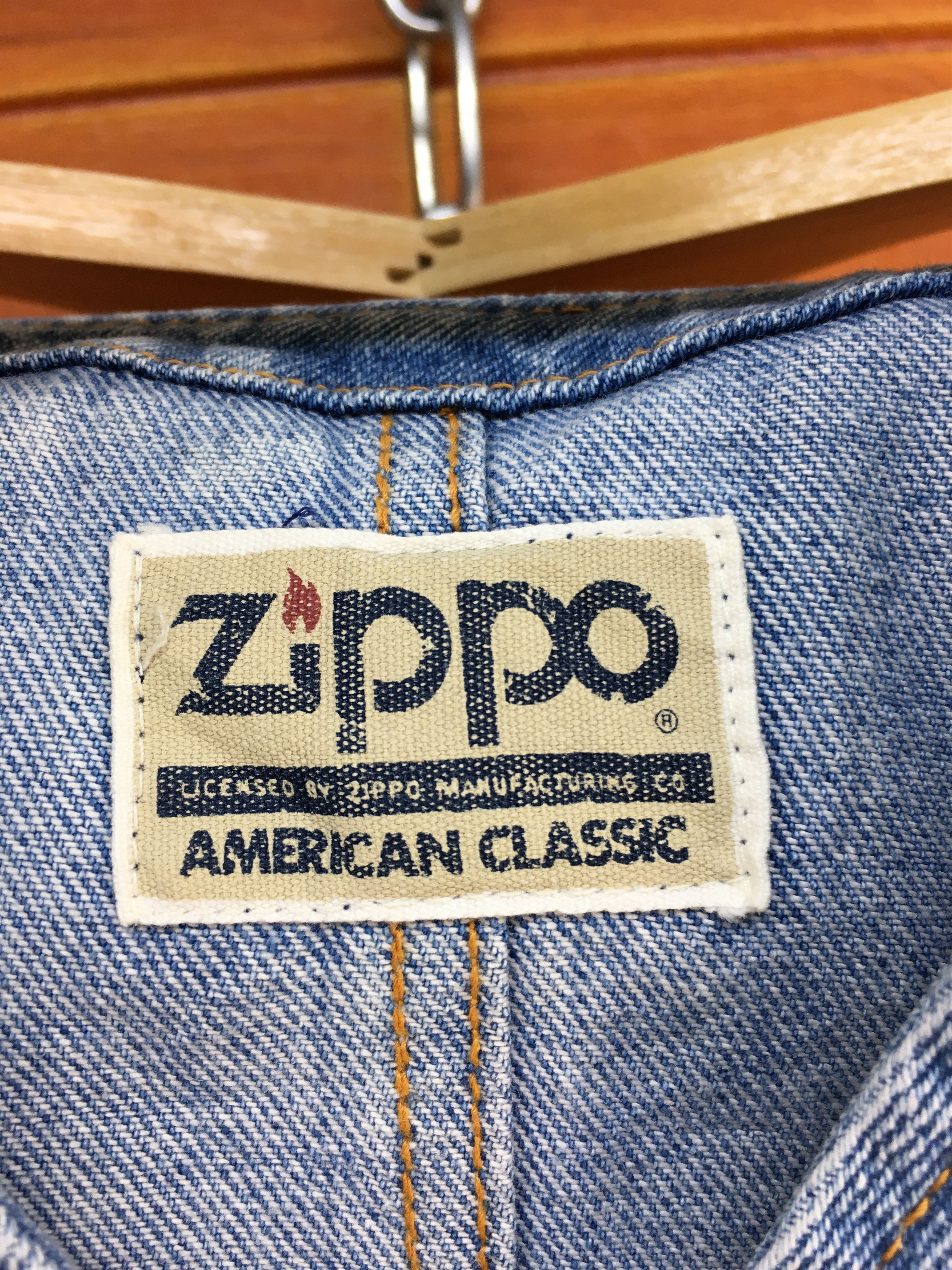 Japanese Brand × Vintage ZIPPO Denim Multi Pocket Vest Size US M / EU 48-50 / 2 - 7 Thumbnail