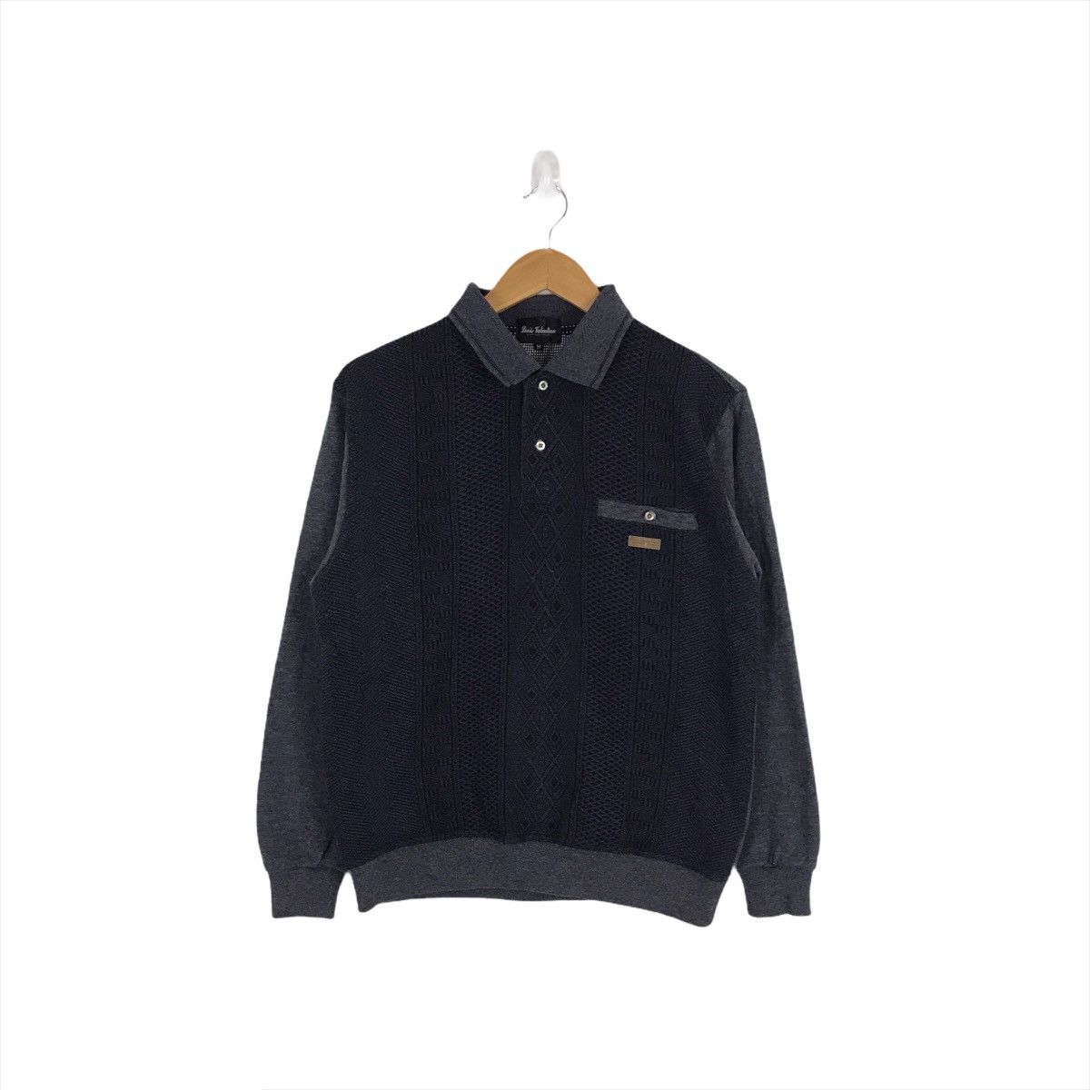Other Louis Valentino Collar Half Button Sweatshirt Size US M / EU 48-50 / 2 - 1 Thumbnail