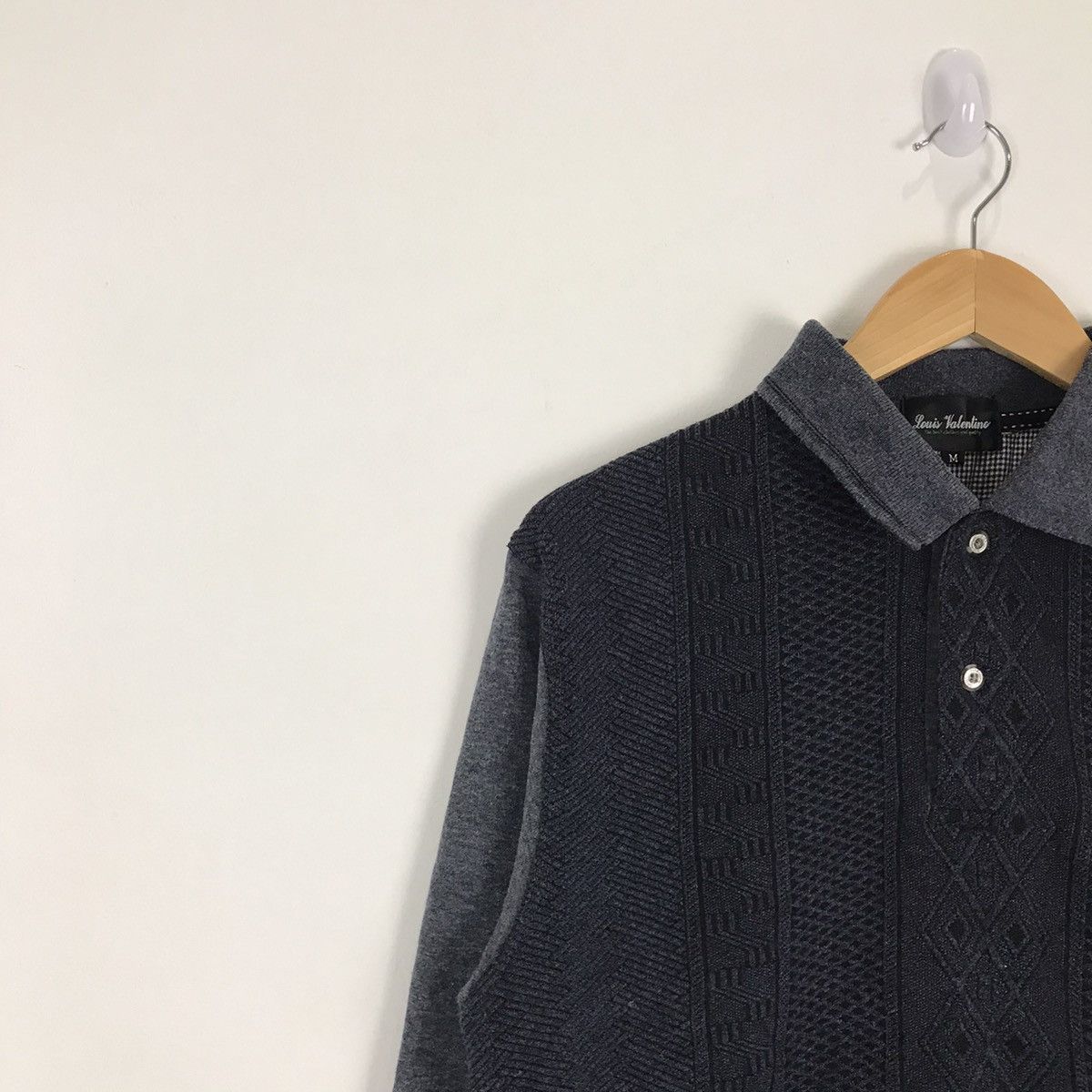 Other Louis Valentino Collar Half Button Sweatshirt Size US M / EU 48-50 / 2 - 3 Thumbnail