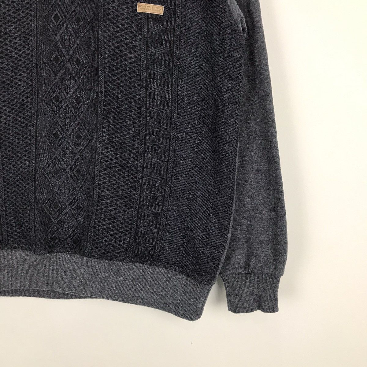 Other Louis Valentino Collar Half Button Sweatshirt Size US M / EU 48-50 / 2 - 6 Thumbnail