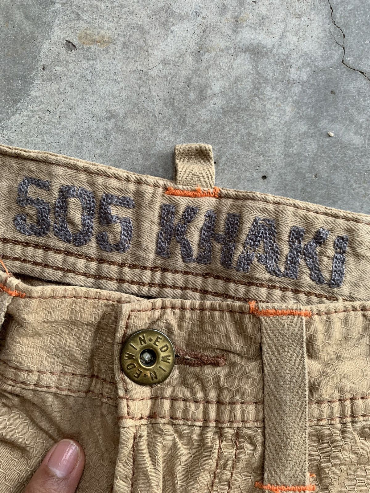Edwin Edwin 505 Khaki 3D Front Pocket Pant Size US 30 / EU 46 - 4 Thumbnail