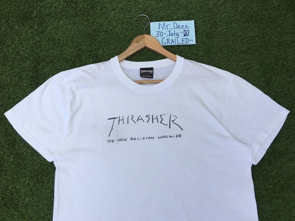 Thrasher Rare Thrasher Skateboards Spellout Tshirt Size US L / EU 52-54 / 3 - 6 Thumbnail