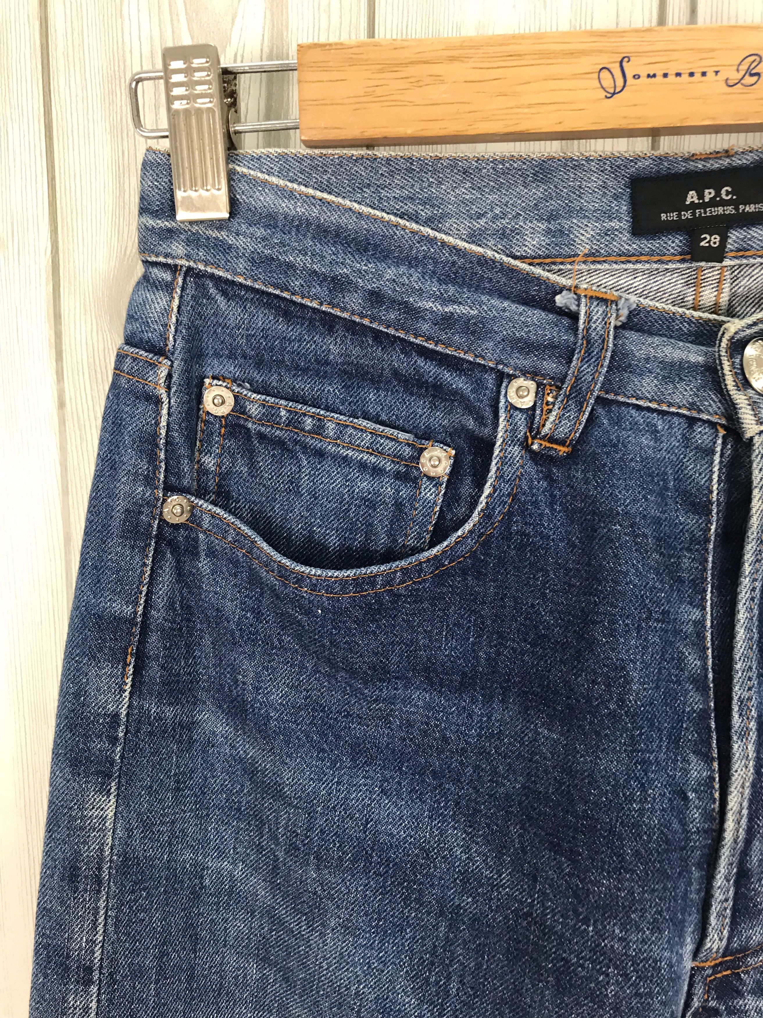 A.P.C. × Japanese Brand APC Made In Japan Selvedge Denim Jeans Size US 27 - 3 Thumbnail