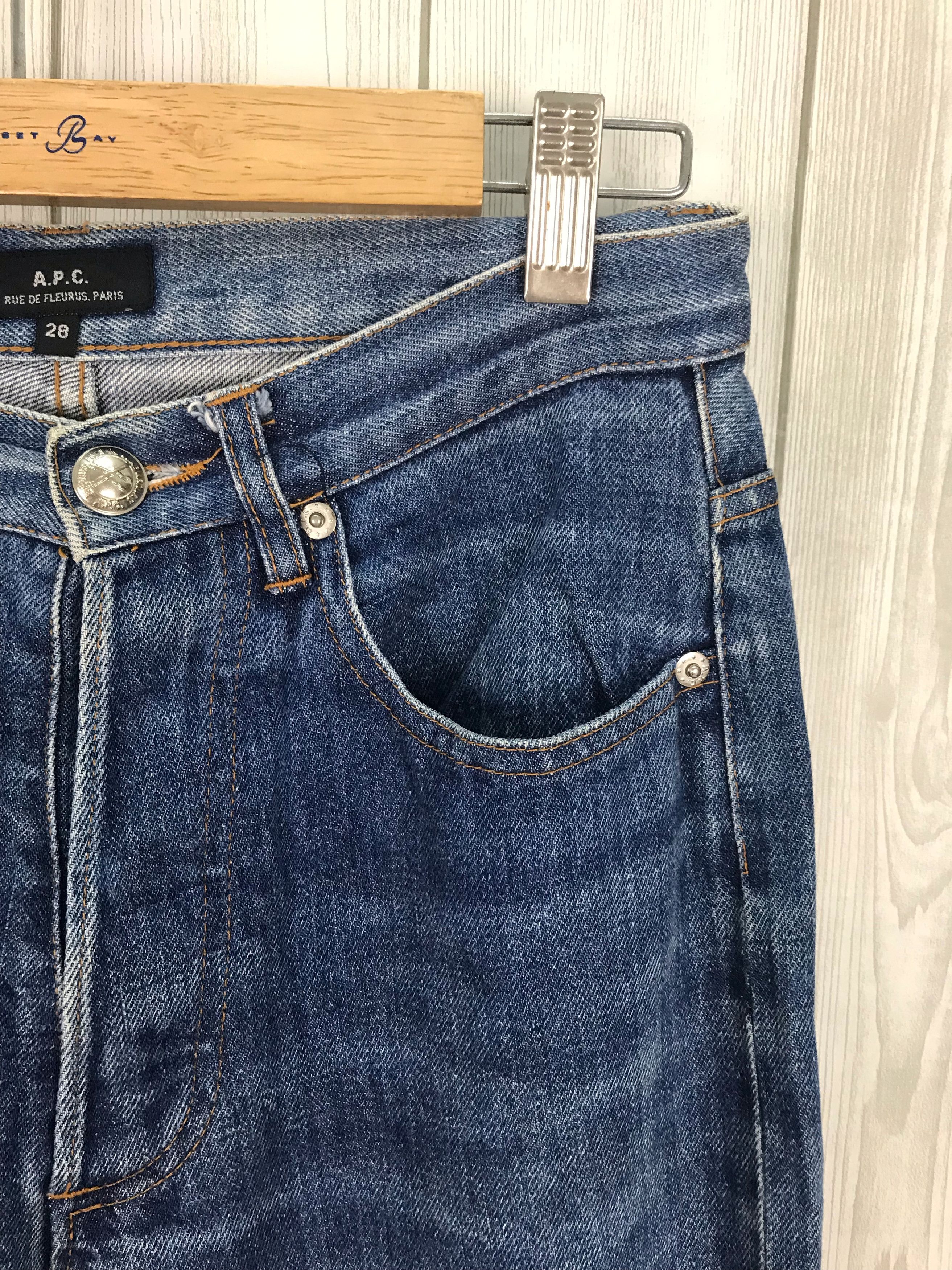 A.P.C. × Japanese Brand APC Made In Japan Selvedge Denim Jeans Size US 27 - 4 Thumbnail