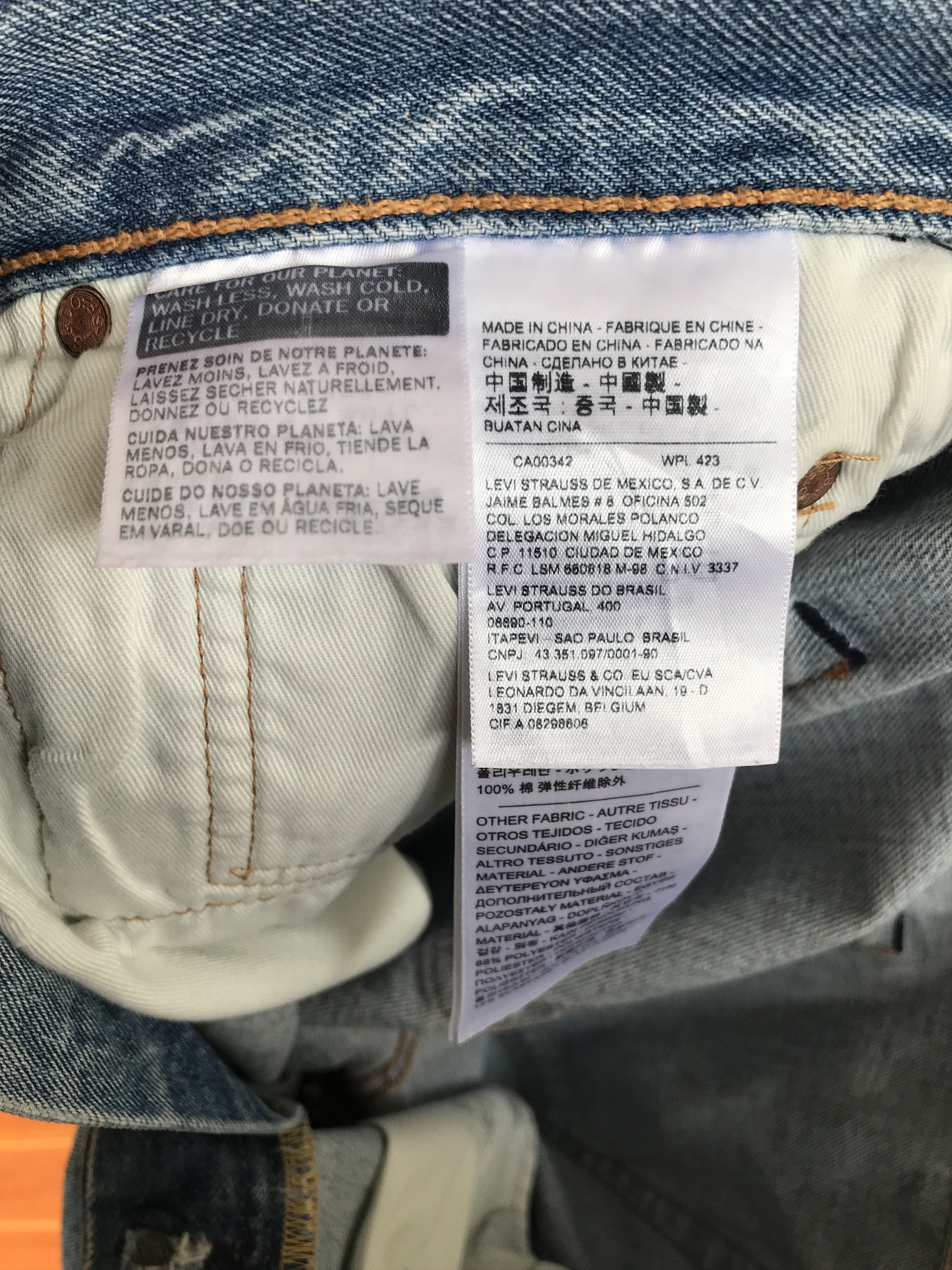Levi's Levis 501 ST Sidetape Denim Jeans Size US 34 / EU 50 - 17 Thumbnail