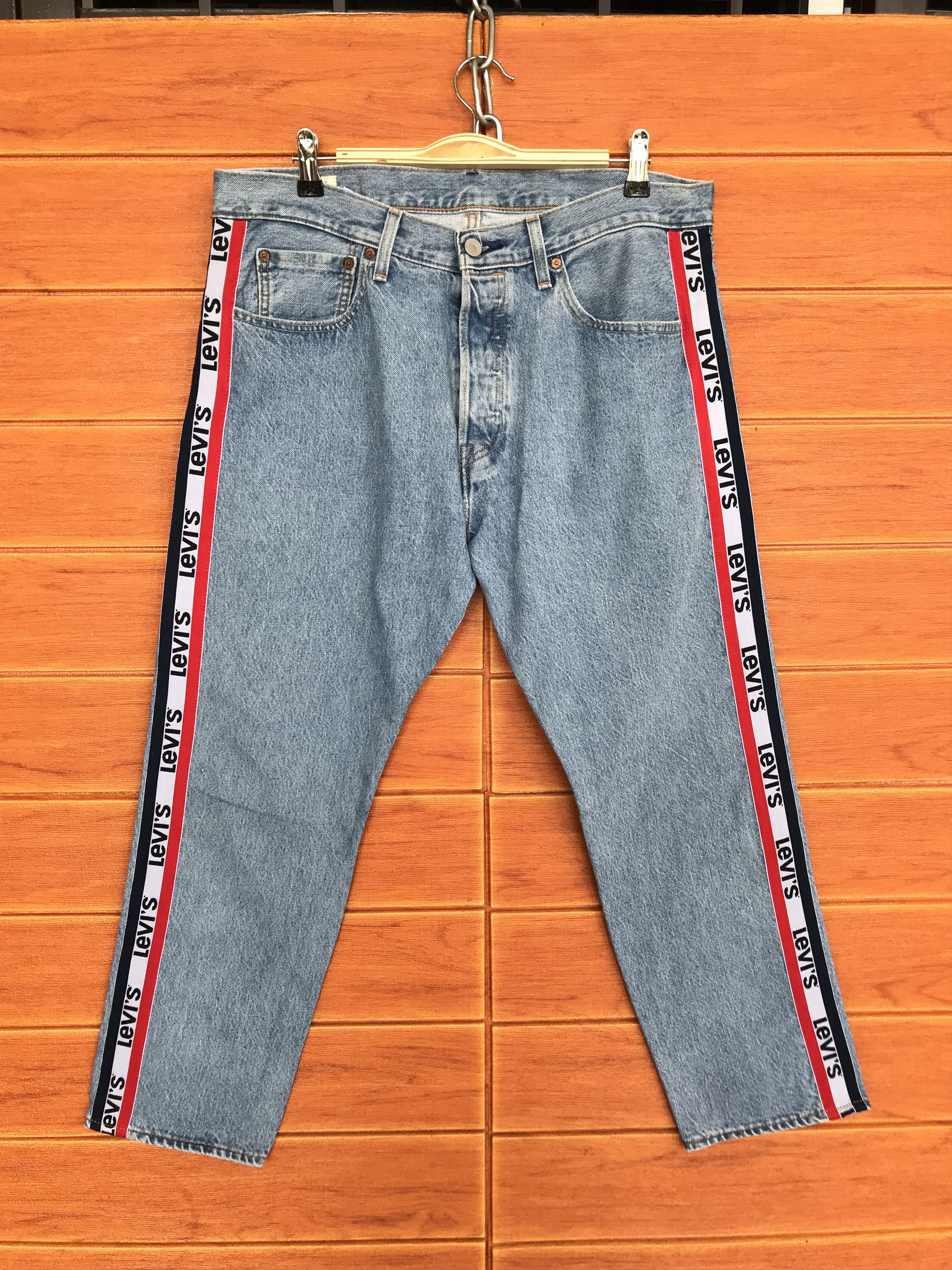 Levi's Levis 501 ST Sidetape Denim Jeans Size US 34 / EU 50 - 1 Thumbnail
