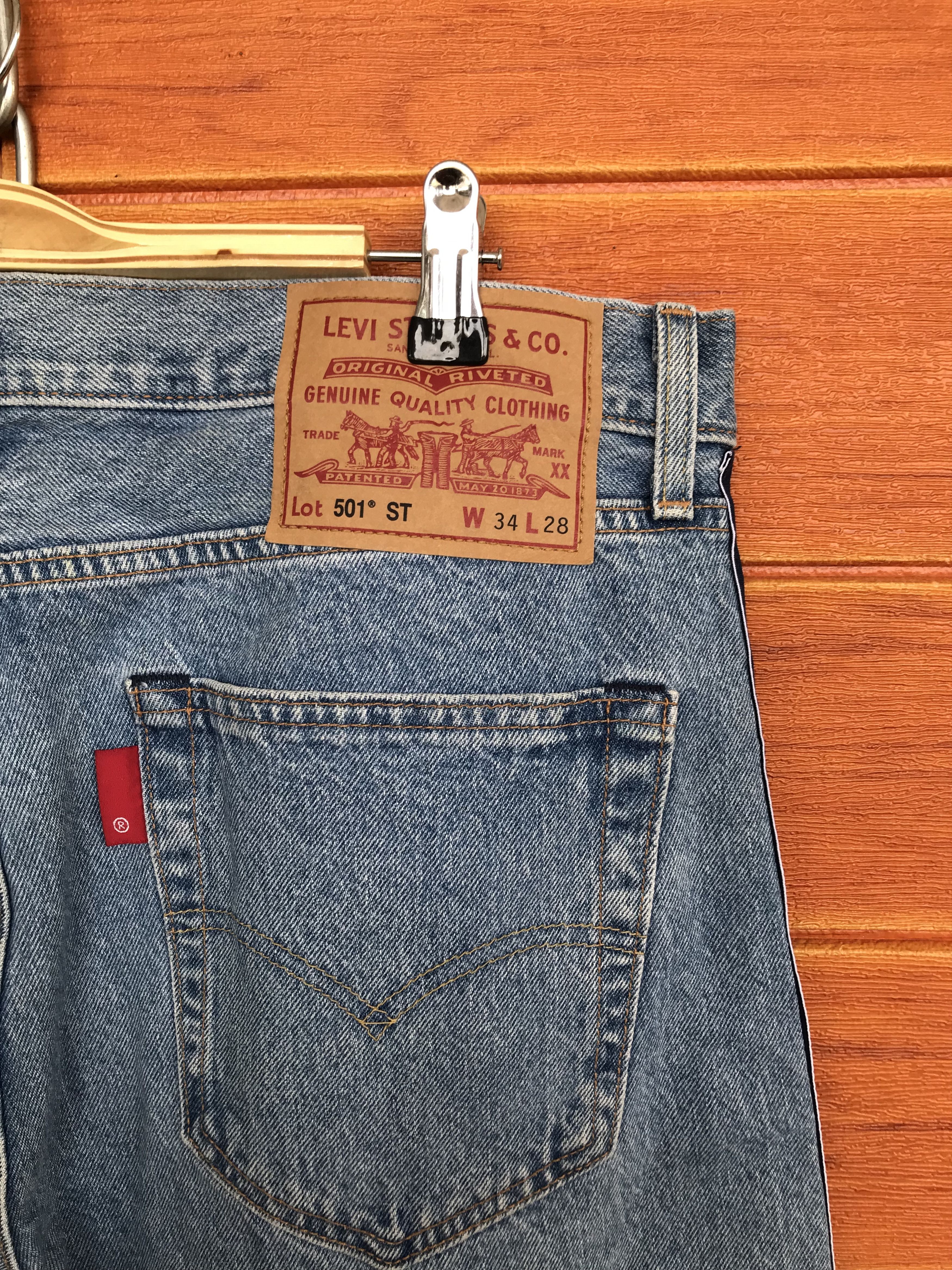 Levi's Levis 501 ST Sidetape Denim Jeans Size US 34 / EU 50 - 12 Thumbnail