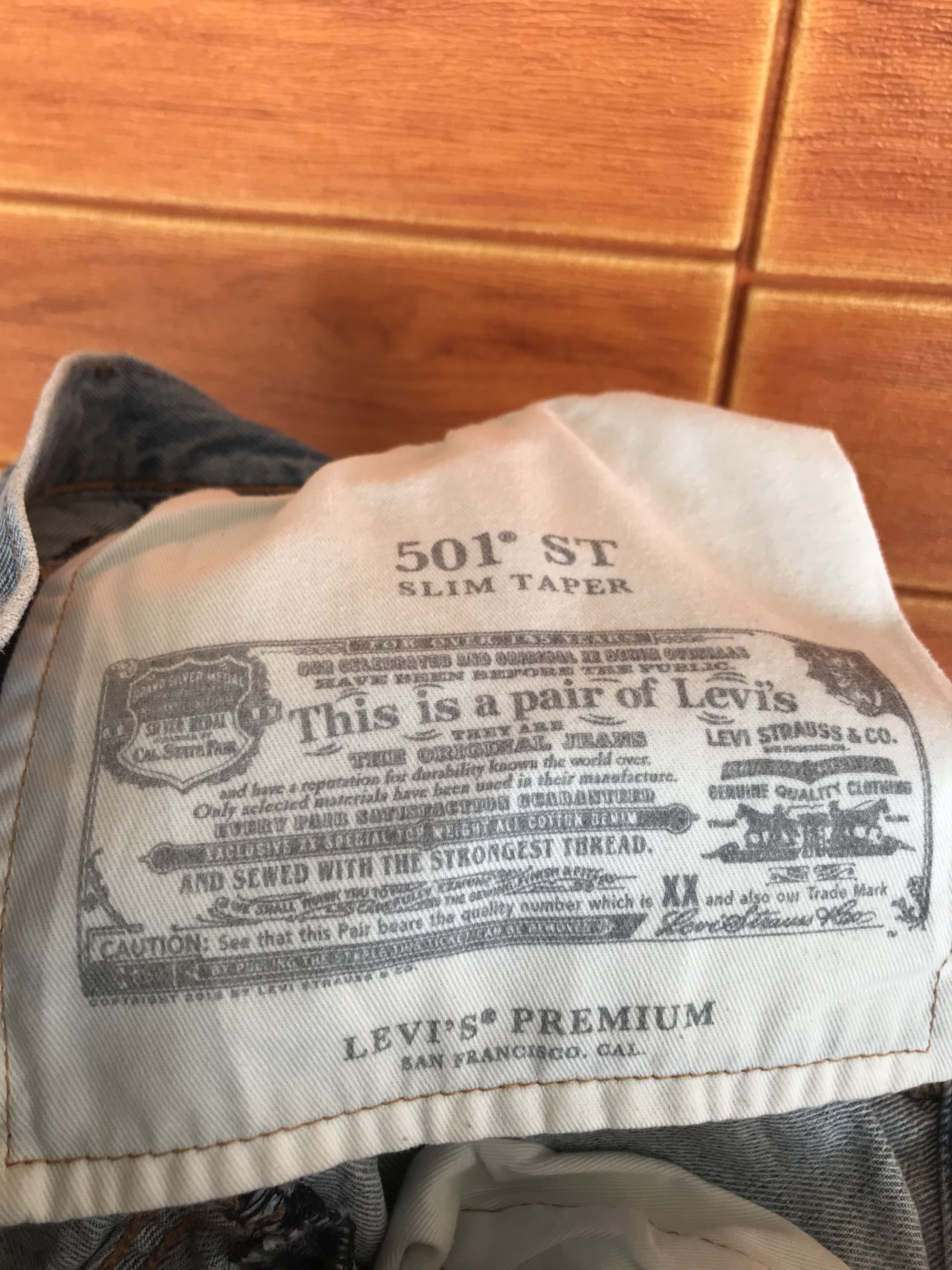 Levi's Levis 501 ST Sidetape Denim Jeans Size US 34 / EU 50 - 18 Thumbnail