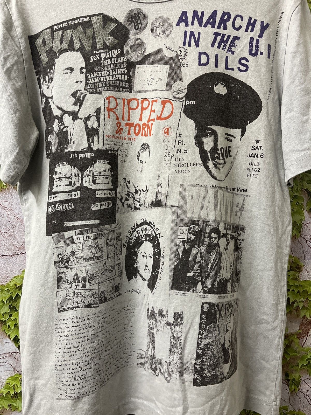 Band Tees VINTAGE TEE PUNK ANARCHY VERY RARE Size US M / EU 48-50 / 2 - 2 Thumbnail