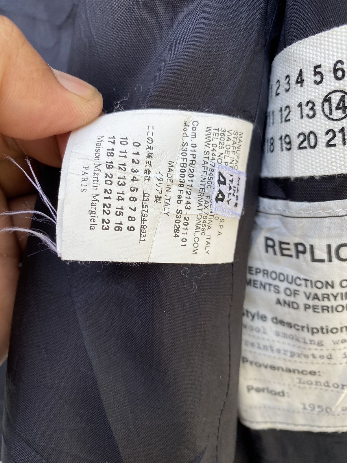 Maison Margiela MARGIELA WOOL SMOKING WAISTCOAT REINTERPRETED IN DENIM Size 38R - 5 Thumbnail