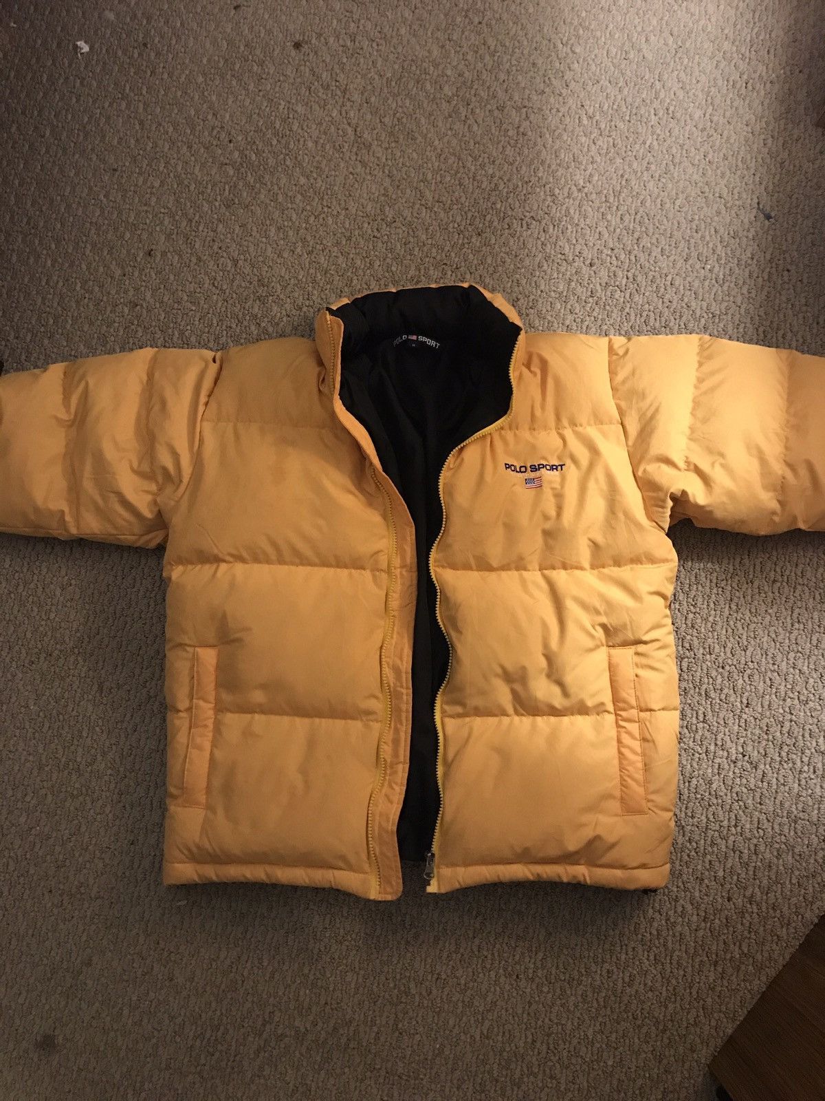 Polo Ralph Lauren Polo Sport Yellow Puffer Jacket Grailed