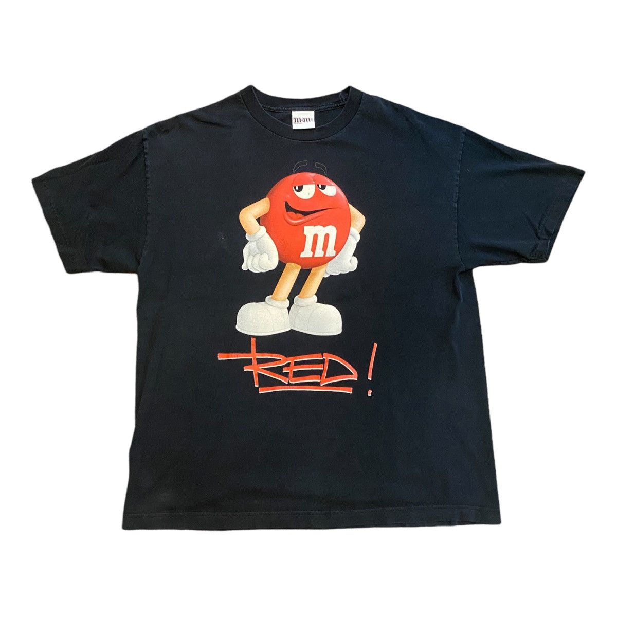 Vintage Vintage M&M "Red" Candy Promo Graphic T Shirt Size US XL / EU 56 / 4 - 1 Thumbnail