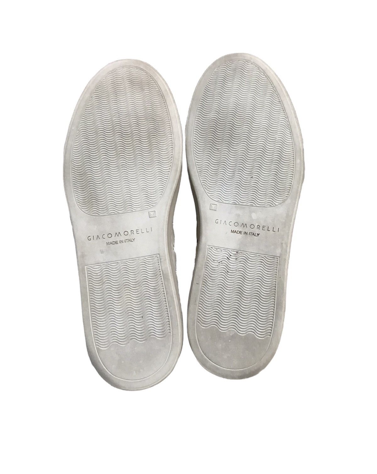 Giacometti GIACOMORELLI WHITE LEATHER SLIP ON SNEAKERS Size US 6 / EU 39 - 6 Thumbnail