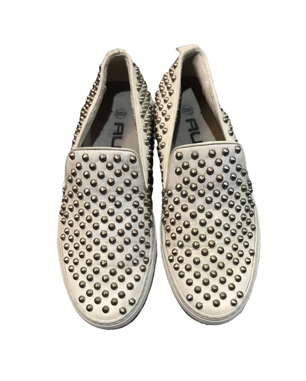 Giacometti GIACOMORELLI WHITE LEATHER SLIP ON SNEAKERS Size US 6 / EU 39 - 7 Thumbnail