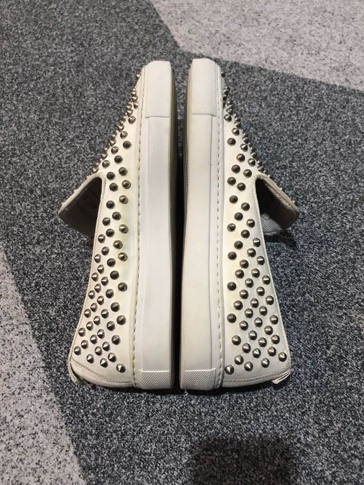 Giacometti GIACOMORELLI WHITE LEATHER SLIP ON SNEAKERS Size US 6 / EU 39 - 10 Thumbnail