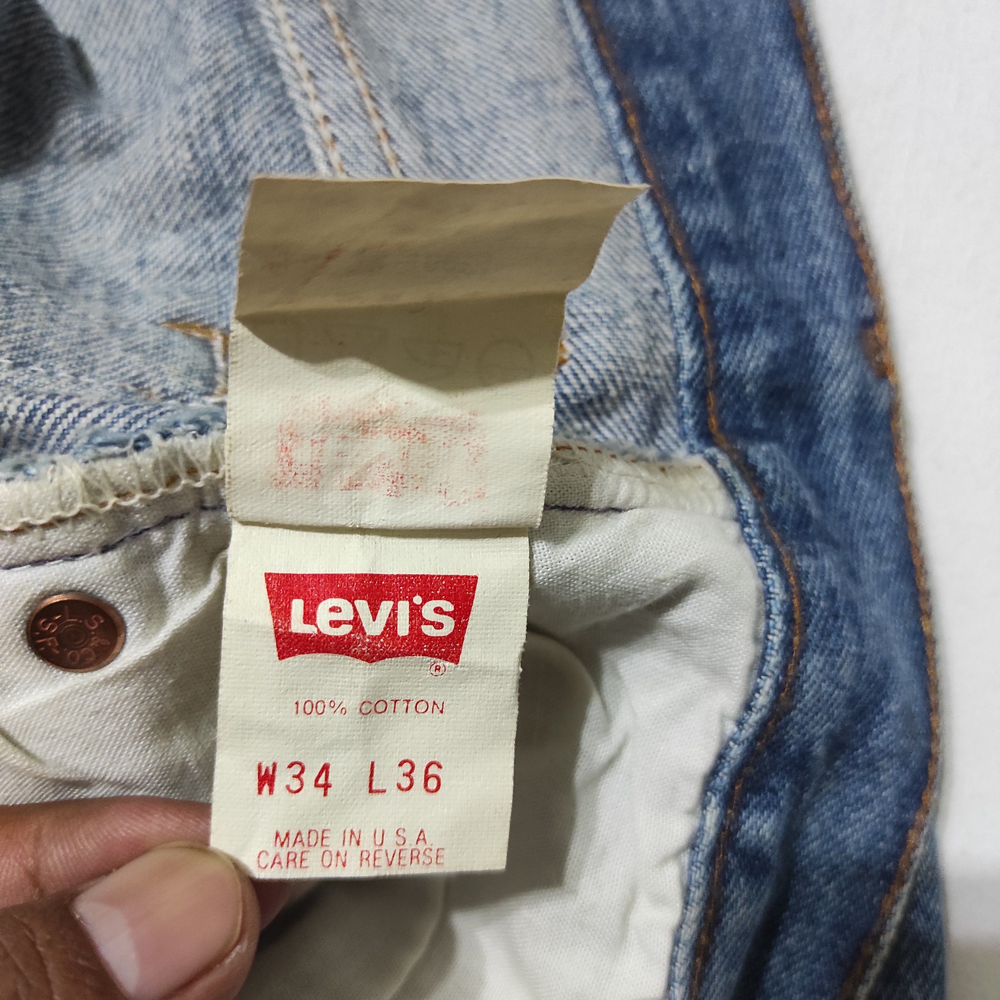 Levi's Vintage Levis 501 Denim Jeans made in USA Size US 32 / EU 48 - 9 Thumbnail
