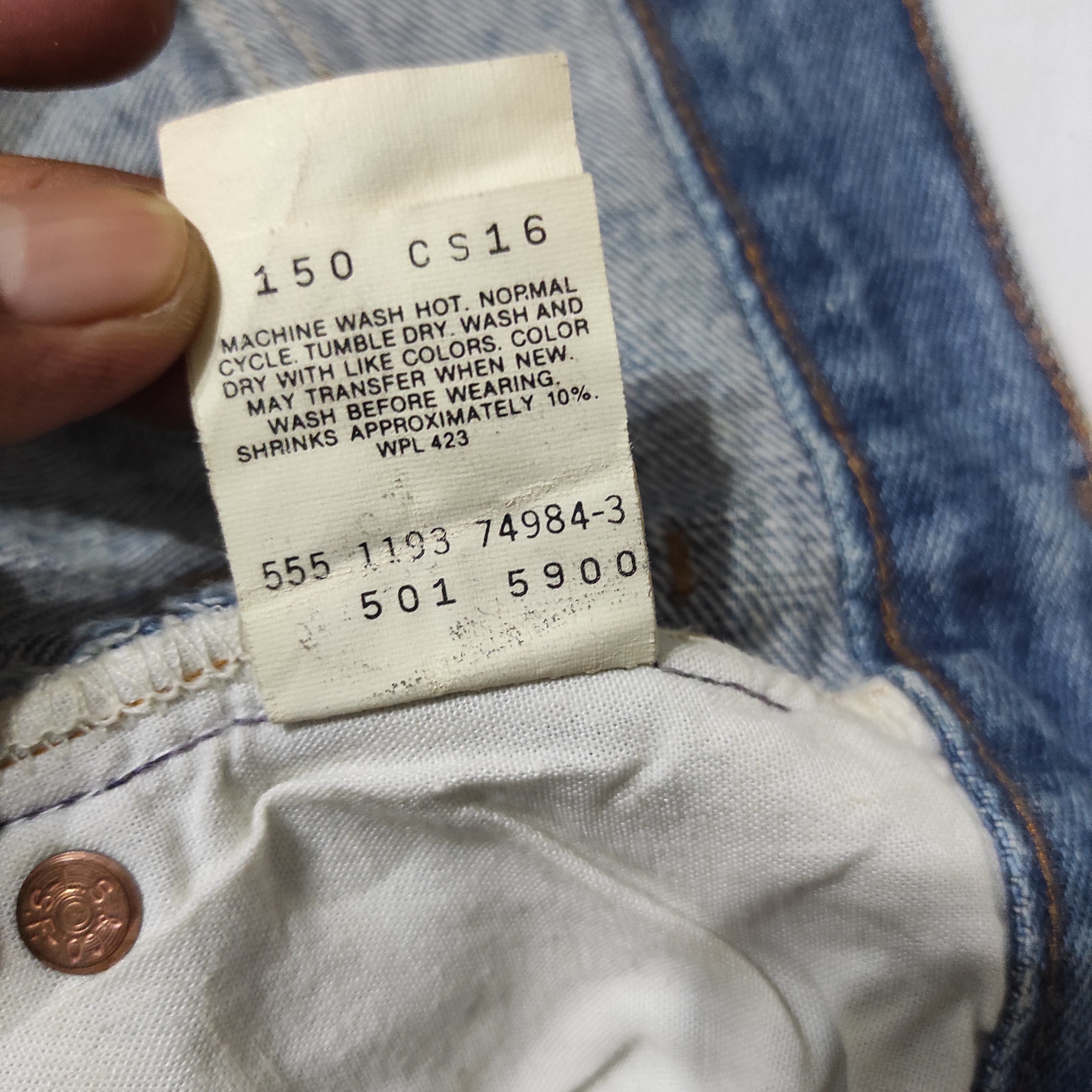 Levi's Vintage Levis 501 Denim Jeans made in USA Size US 32 / EU 48 - 10 Thumbnail