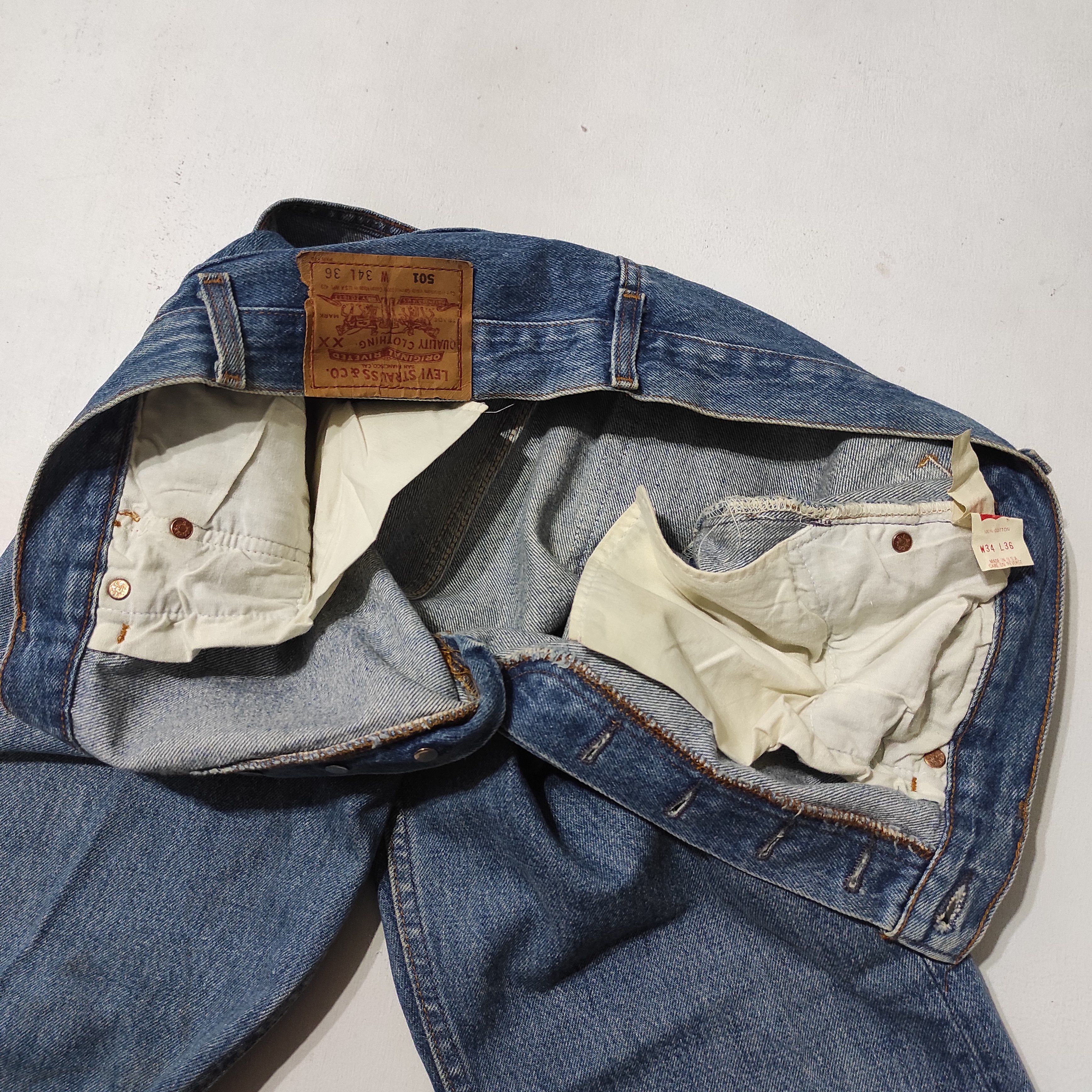Levi's Vintage Levis 501 Denim Jeans made in USA Size US 32 / EU 48 - 12 Thumbnail