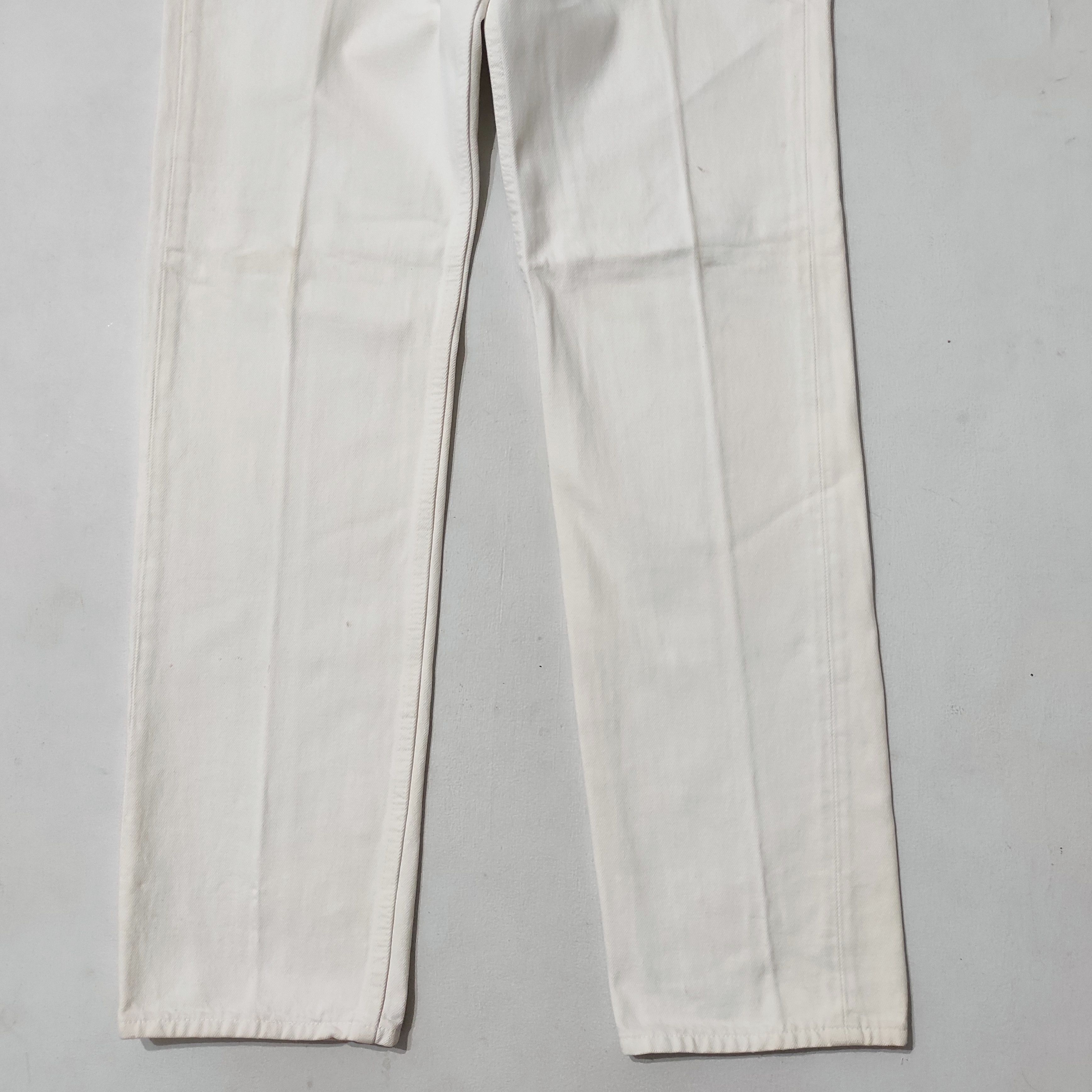 Levi's Vintage Levis 501 White Denim Jeans Made in USA Size US 32 / EU 48 - 4 Thumbnail