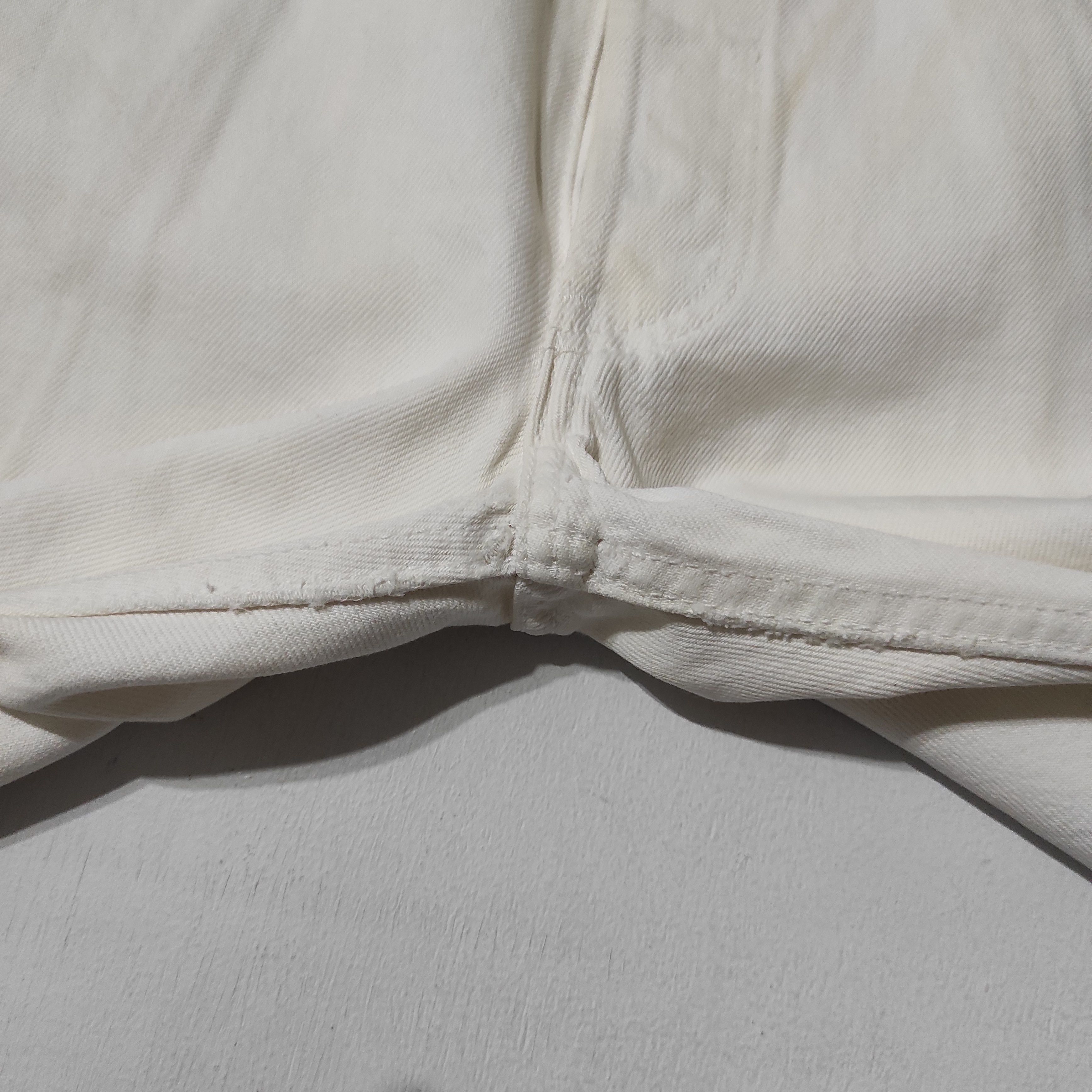 Levi's Vintage Levis 501 White Denim Jeans Made in USA Size US 32 / EU 48 - 5 Thumbnail