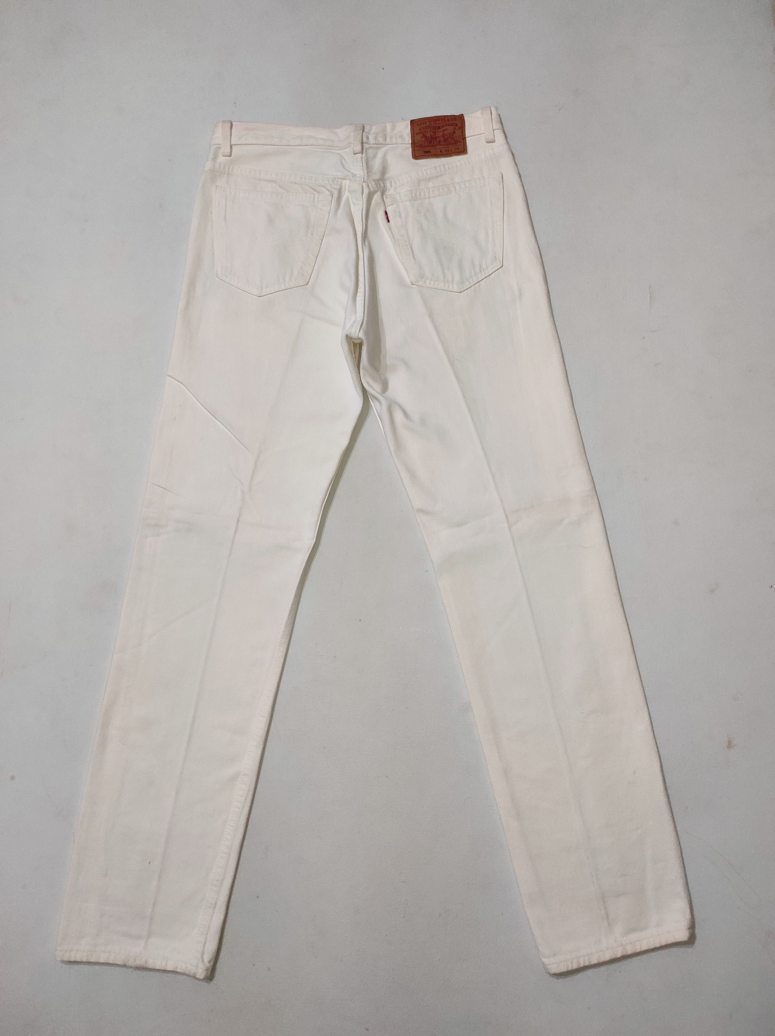 Levi's Vintage Levis 501 White Denim Jeans Made in USA Size US 32 / EU 48 - 13 Thumbnail