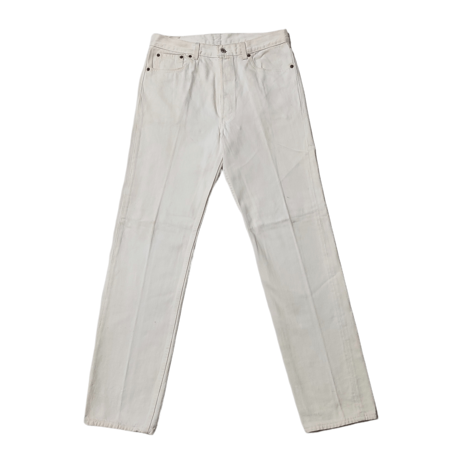 Levi's Vintage Levis 501 White Denim Jeans Made in USA Size US 32 / EU 48 - 1 Thumbnail
