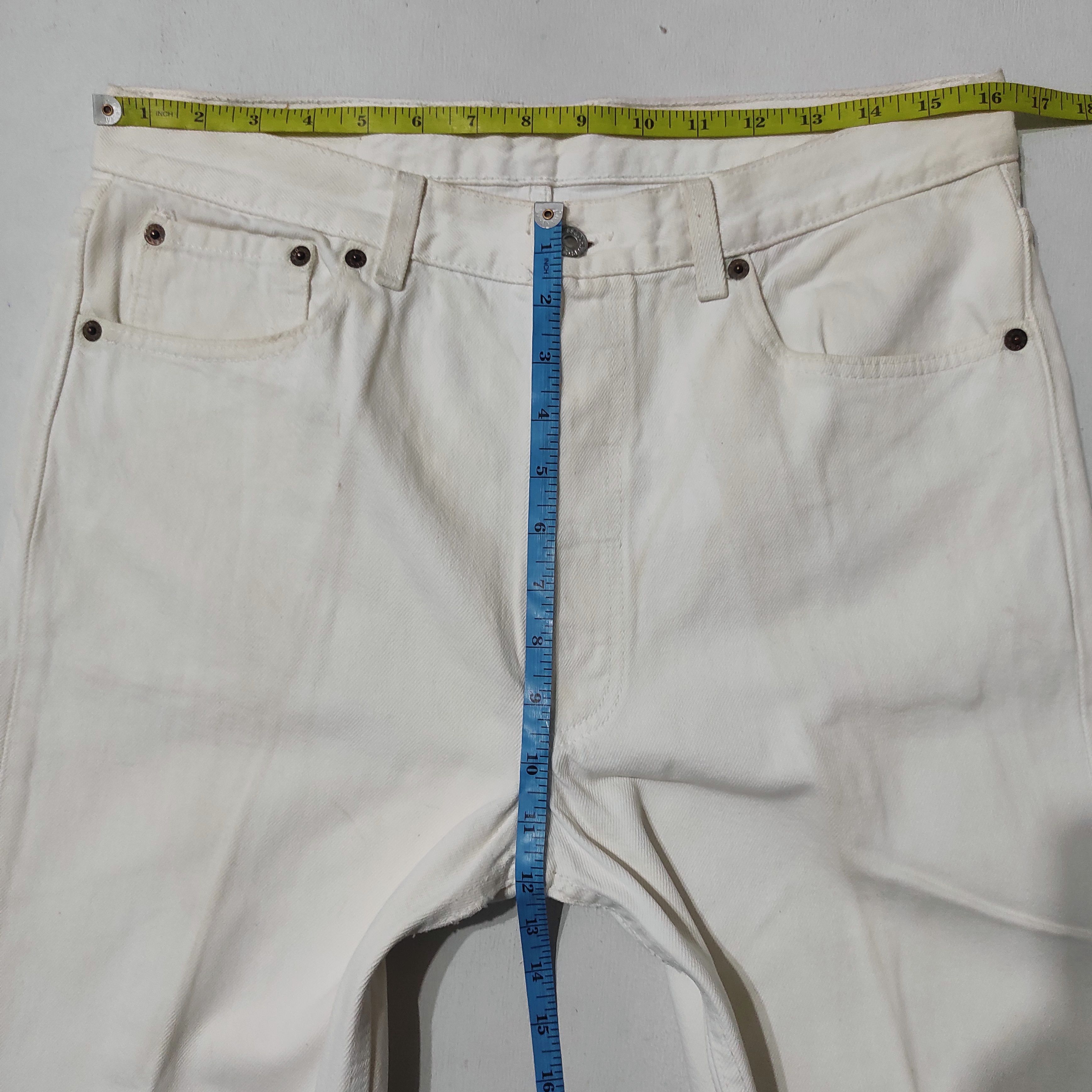 Levi's Vintage Levis 501 White Denim Jeans Made in USA Size US 32 / EU 48 - 19 Thumbnail
